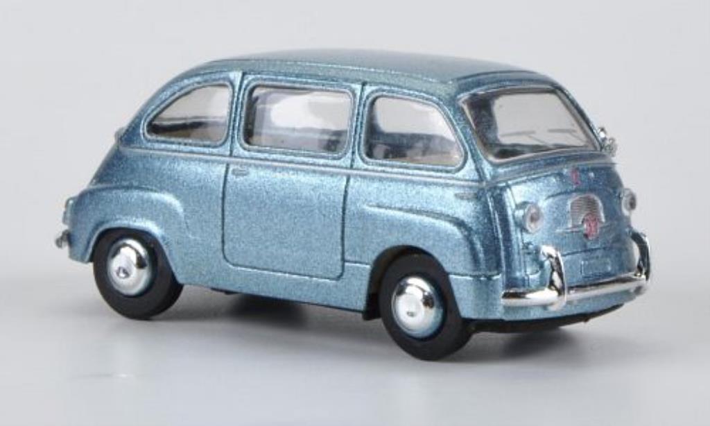 Fiat 600 1/87 Brekina Multipla blauw modelauto