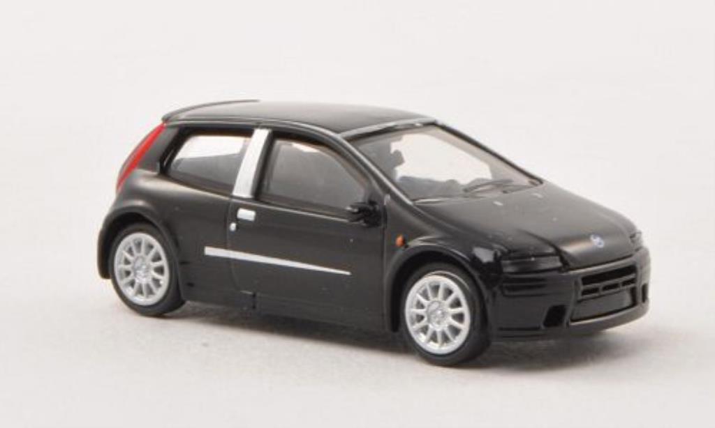 Fiat Punto 1/87 Busch zwart 2003 modelauto