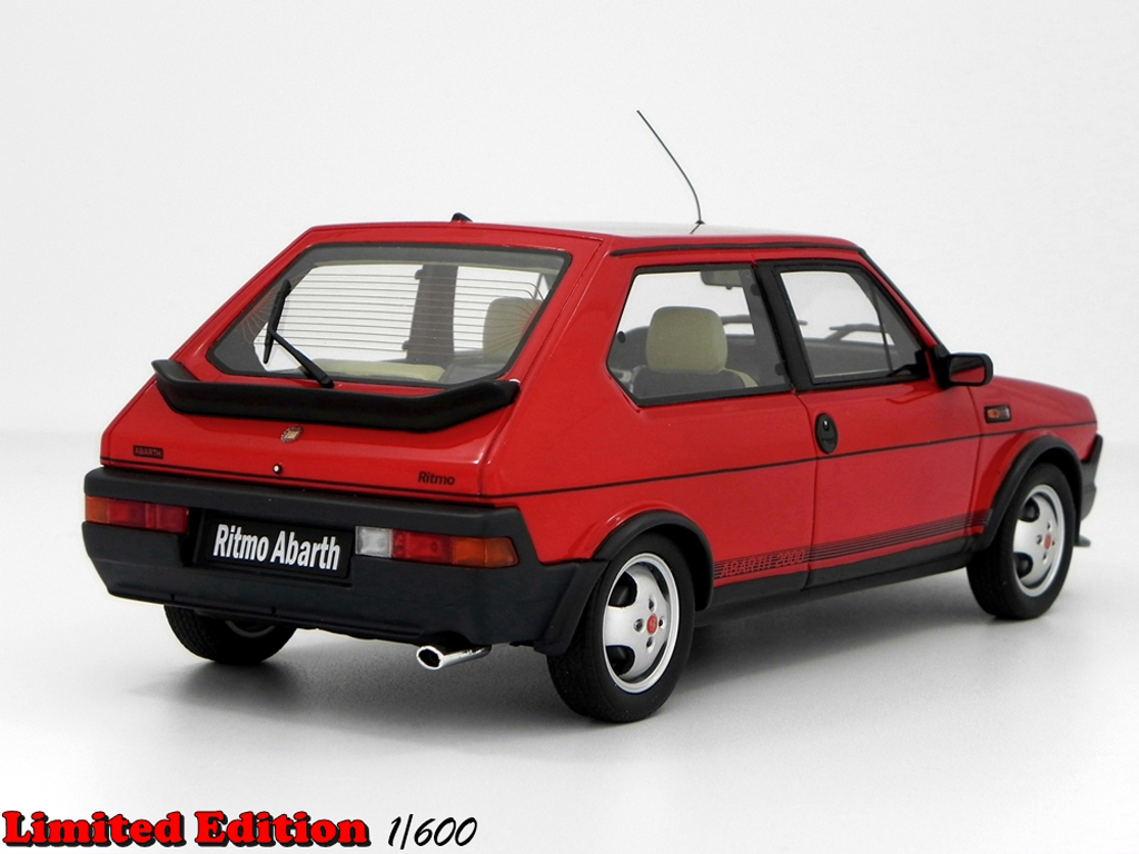 Fiat Ritmo Abarth LM089 rood 1/18 Laudoracing Models