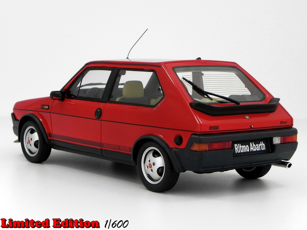 Fiat Ritmo Abarth LM089 rood 1/18 Laudoracing Models