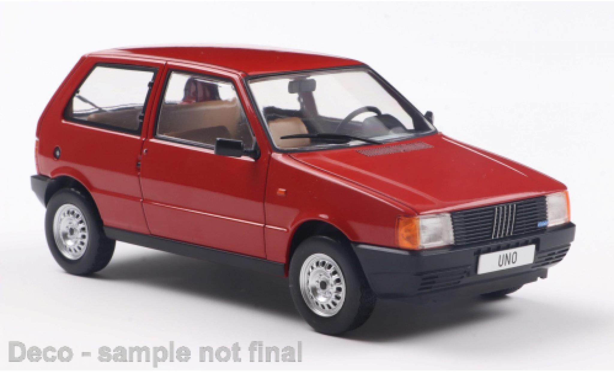 Fiat Uno 1/24 WhiteBox rood 1:24 modelauto