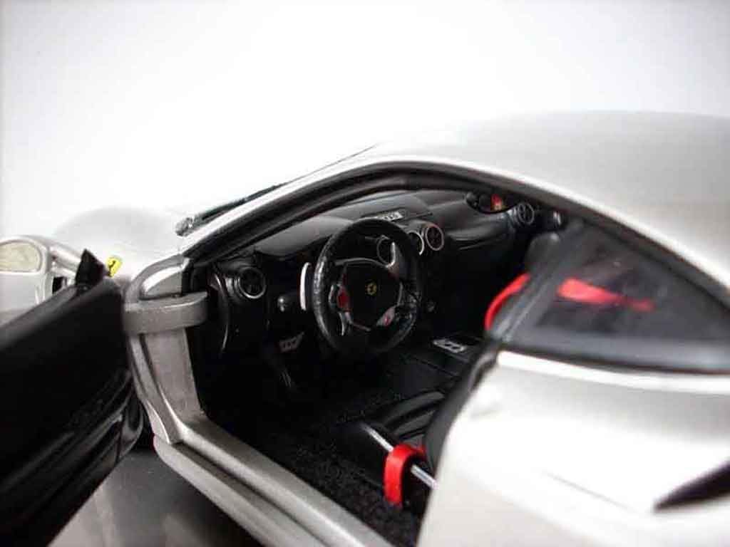 Ferrari F430 Coupe grijs 1/18 Hot Wheels