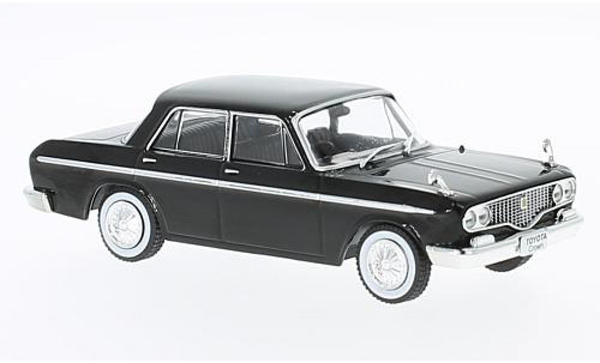 Toyopet Crown 1/43 First 43 Models Toyota zwart RHD 1962 modelauto