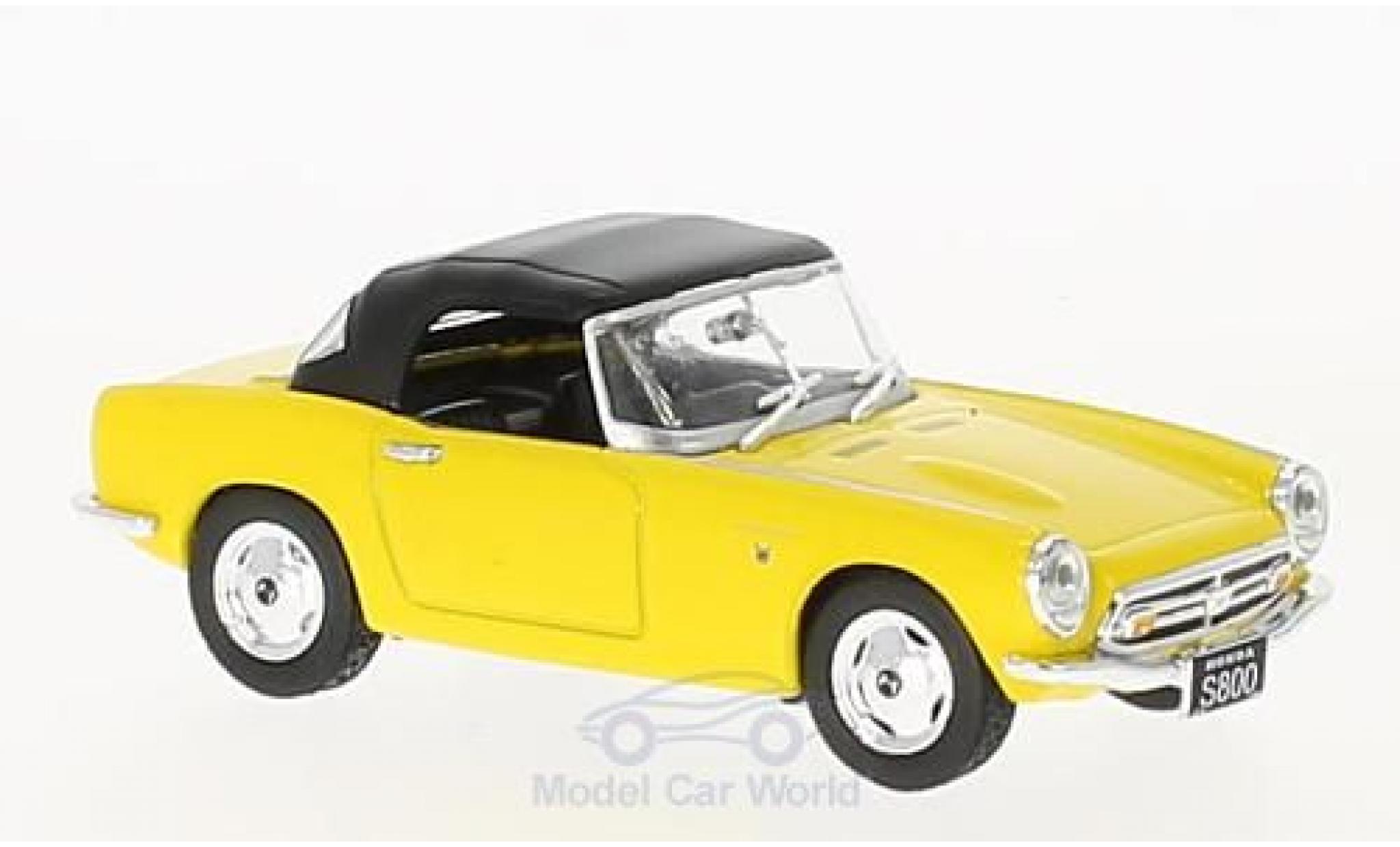 Honda S800 1/43 First 43 Models geel RHD 1966 geschlossen modelauto
