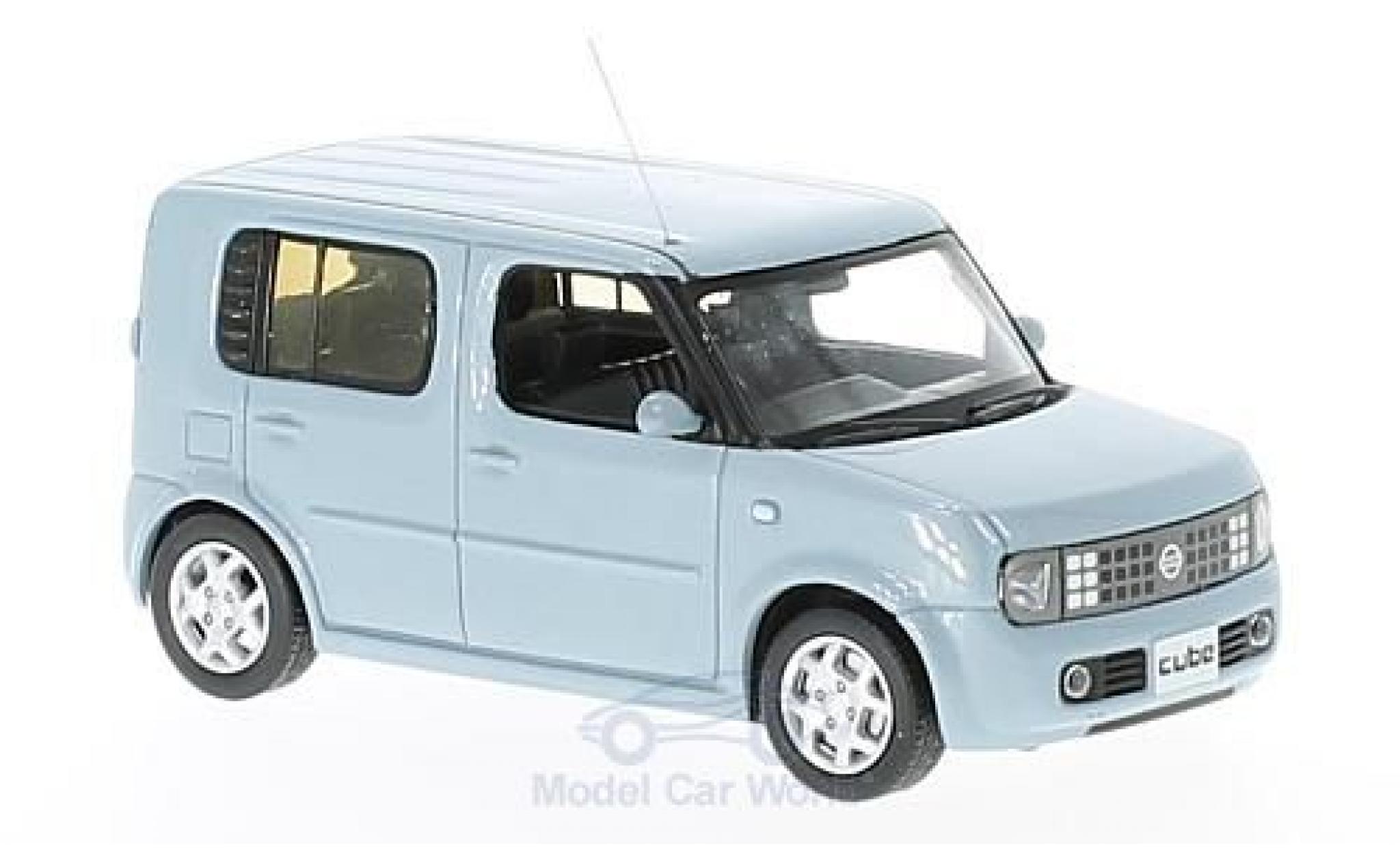 Nissan Cube 1/43 First 43 Models blauw RHD 2003 modelauto
