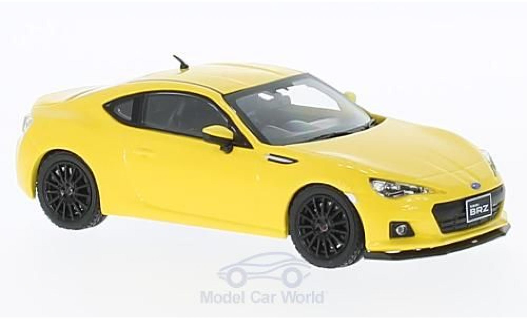Subaru BRZ 1/43 First 43 Models STI tS geel RHD 2013 modelauto
