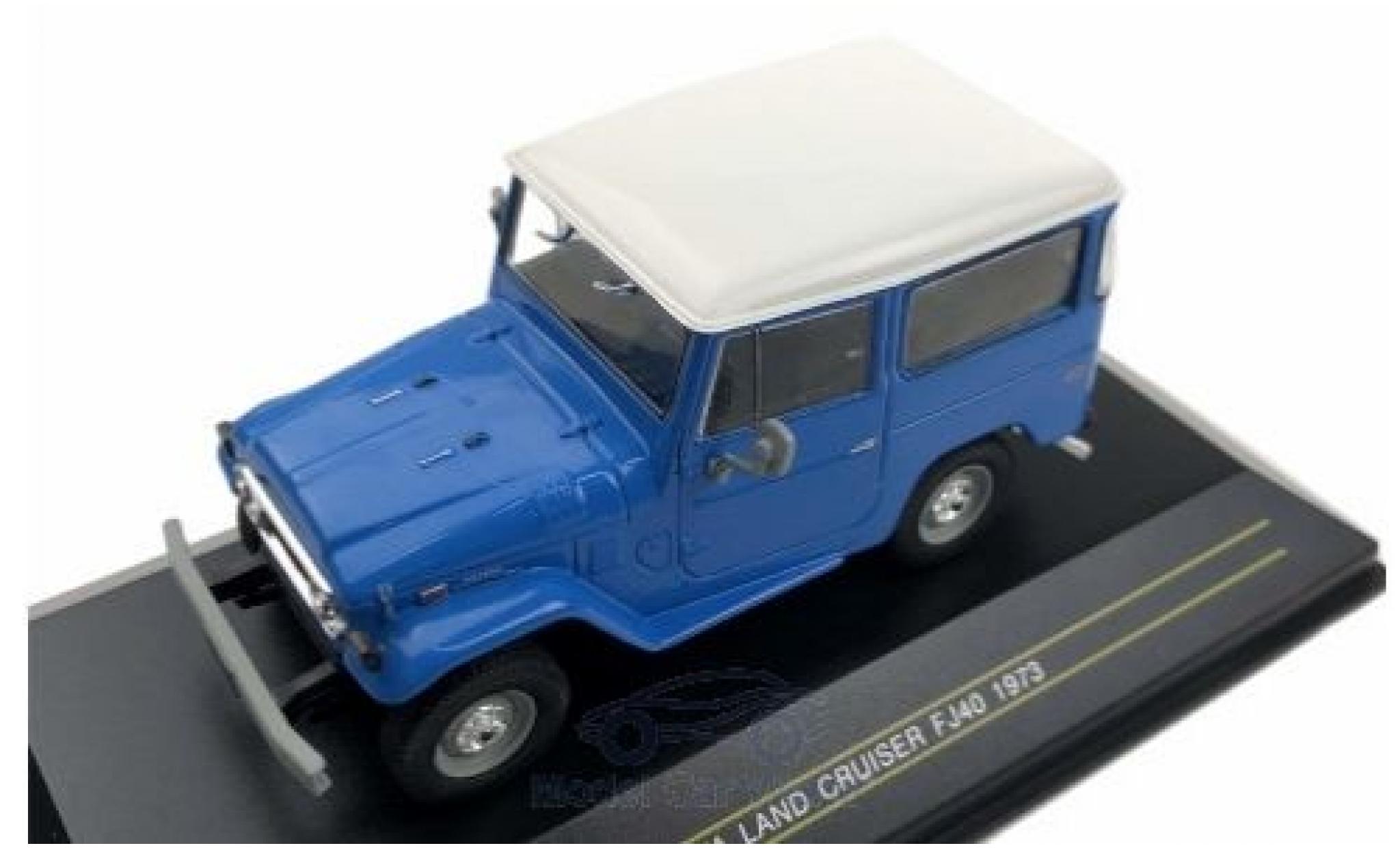Toyota Land Cruiser 1/43 First 43 Models FJ 40 blauw 1973 modelauto
