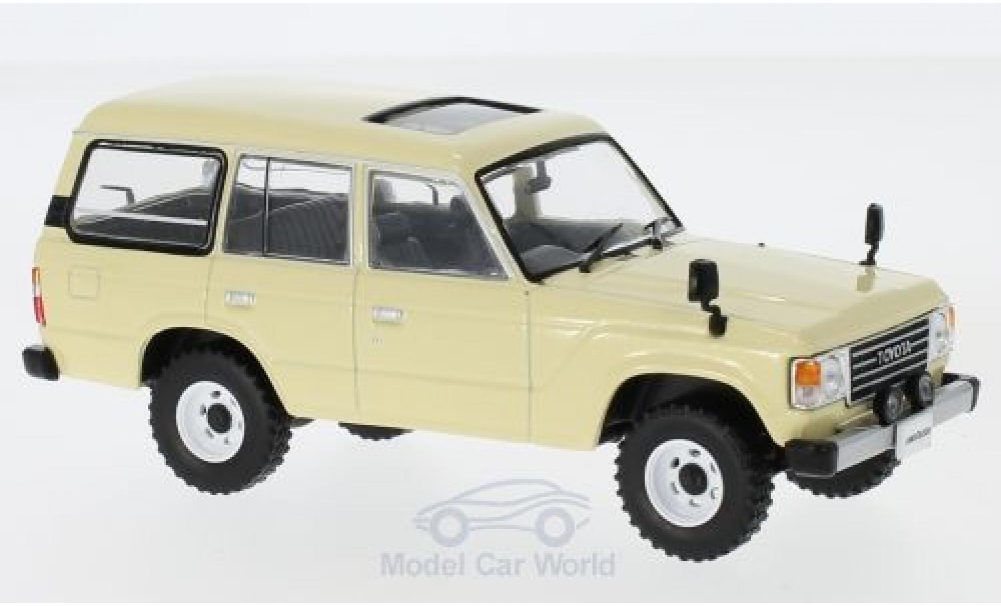 Toyota Land Cruiser 1/43 First 43 Models LC60 beige RHD 1982 modelauto
