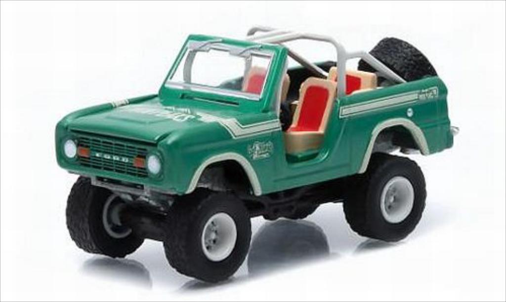 Ford Bronco 1/64 Greenlight metallic grun/Dekor Twin Peaks 1976 modelauto