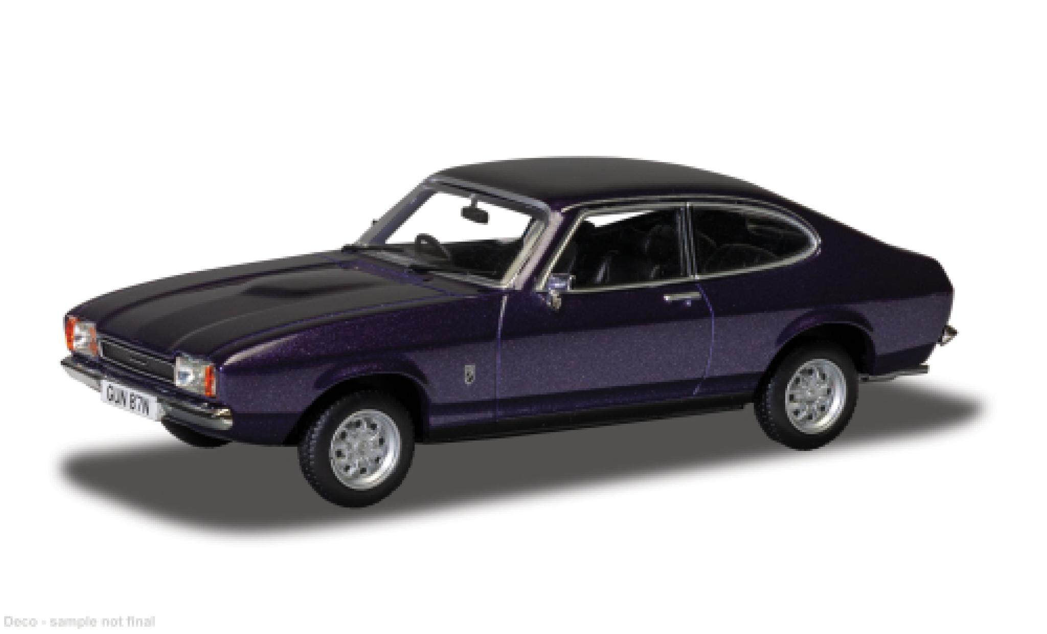 Ford Capri 1/43 Vanguards MK II paars/zwart 1:43 modelauto