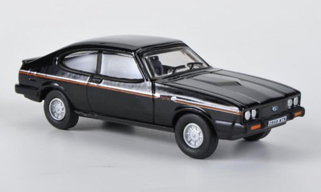 Ford Capri 1/76 Oxford MkIII 2.8 Injection zwart 1983 modelauto