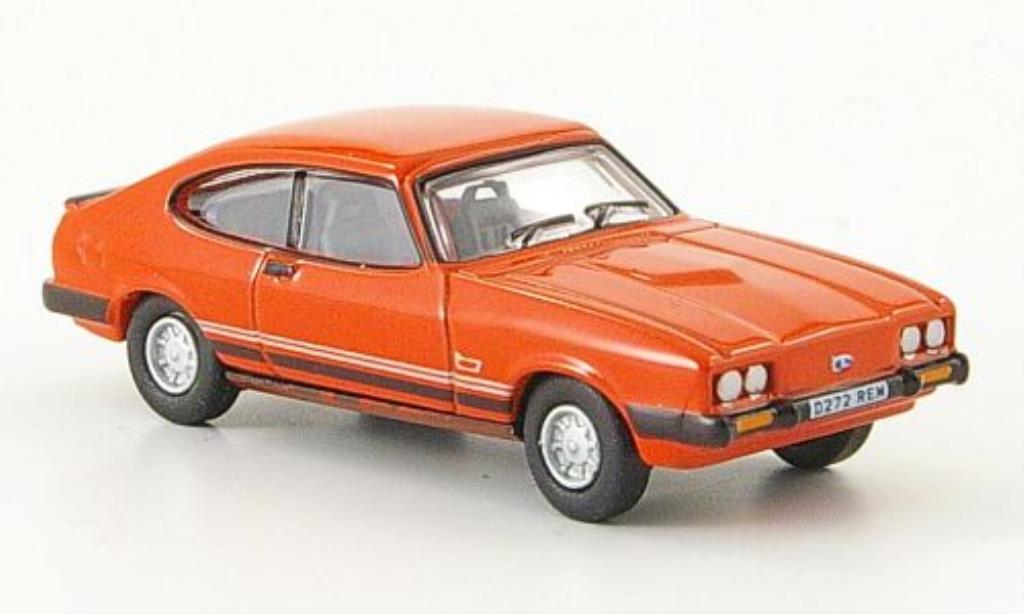 Ford Capri 1/76 Oxford MkIII Laser rood modelauto