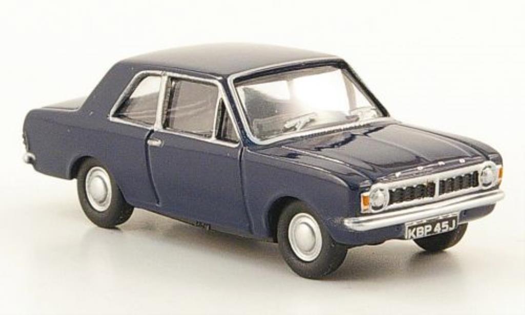 Ford Cortina 1/76 Oxford MKII blauw modelauto