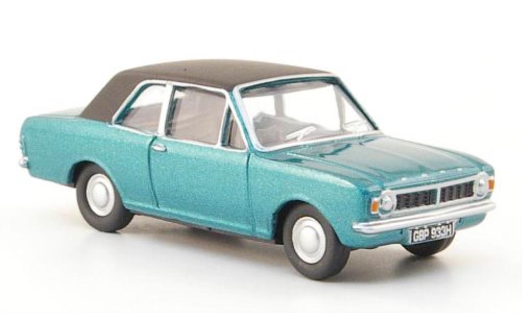 Ford Cortina 1/76 Oxford MKII grun/zwart modelauto