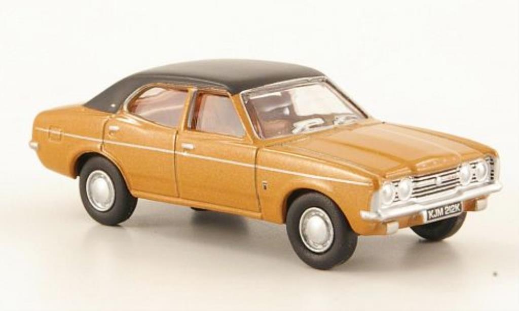 Ford Cortina 1/76 Oxford MkIII GXL bruin/zwart modelauto