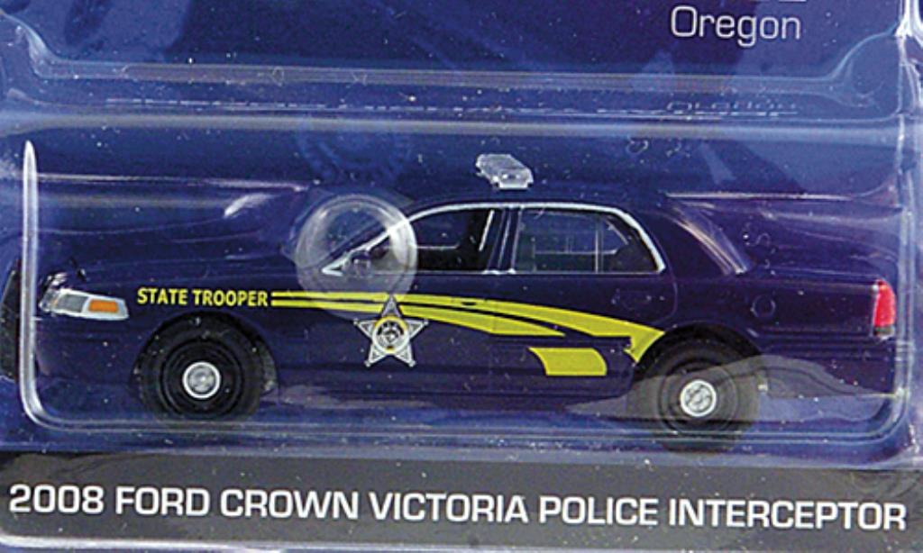 Ford Crown 1/64 Greenlight Victoria Oregon Highway Patrol 2008 modelauto