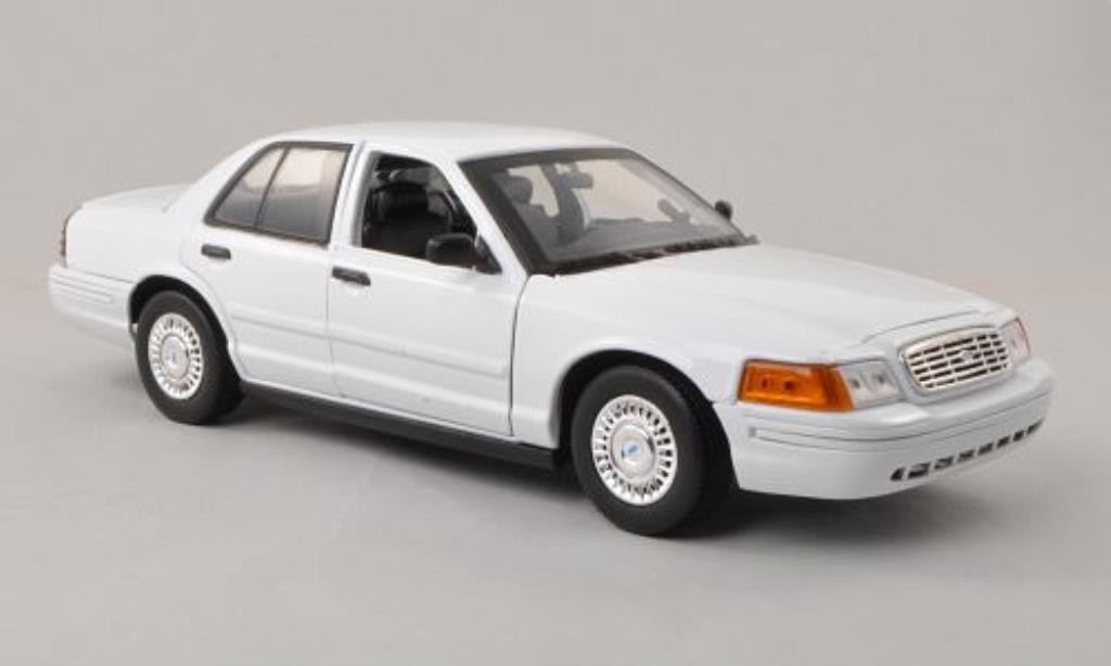 Ford Crown 1/18 Motormax Victoria Politie Interceptor wit Politie (USA) modelauto
