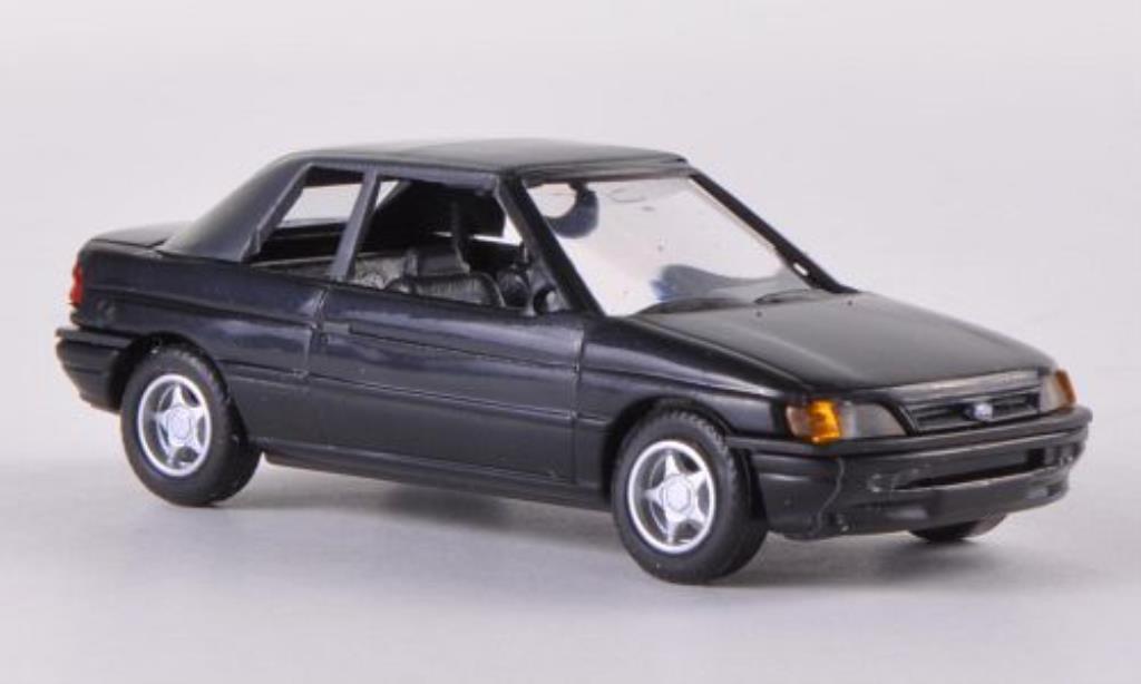 Ford Escort 1/87 Busch Cabrio geschlossen zwart 1991 modelauto