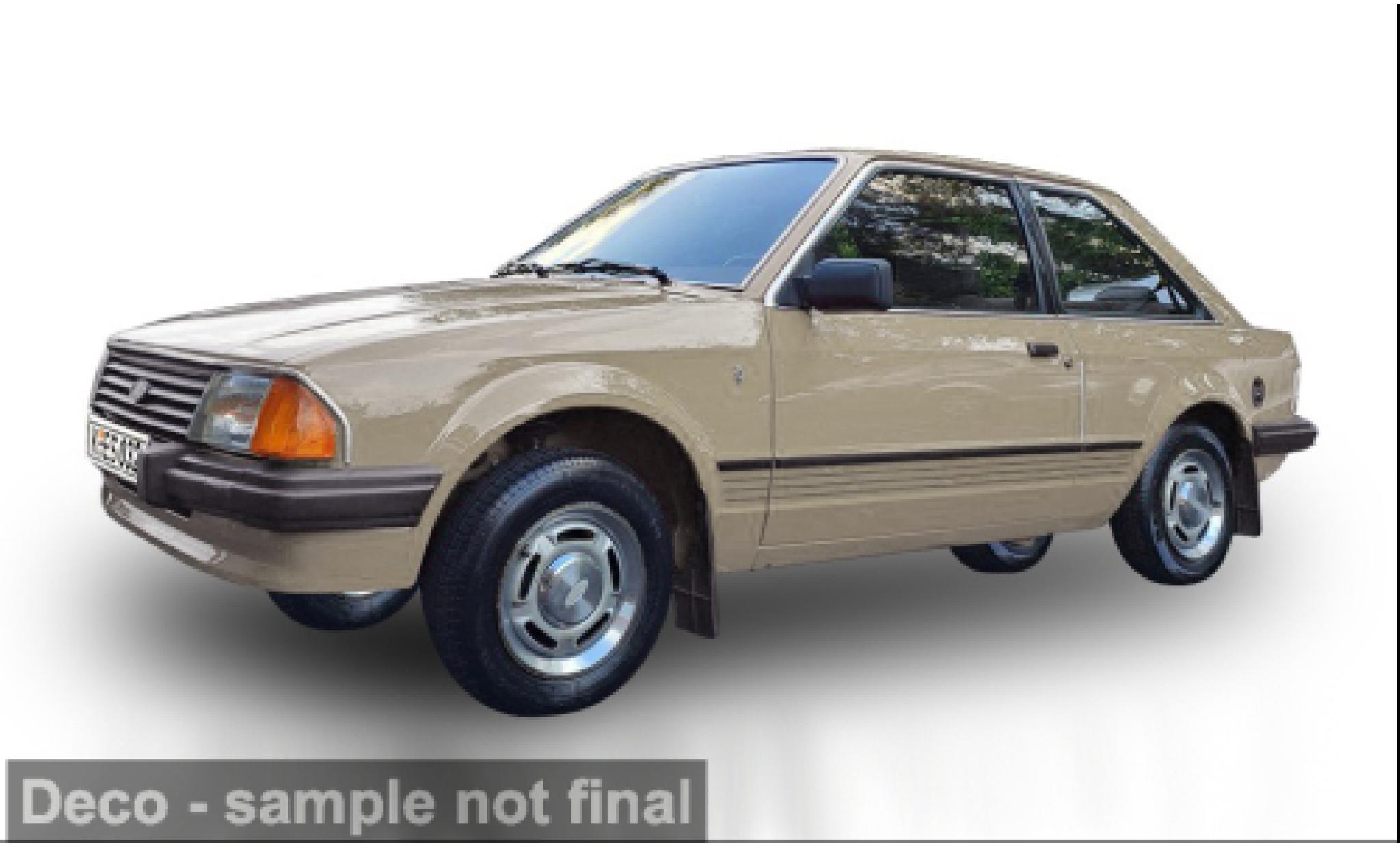 Ford Escort 1/18 Sun Star Mark III Ghia gold 1983 1:18 modelauto