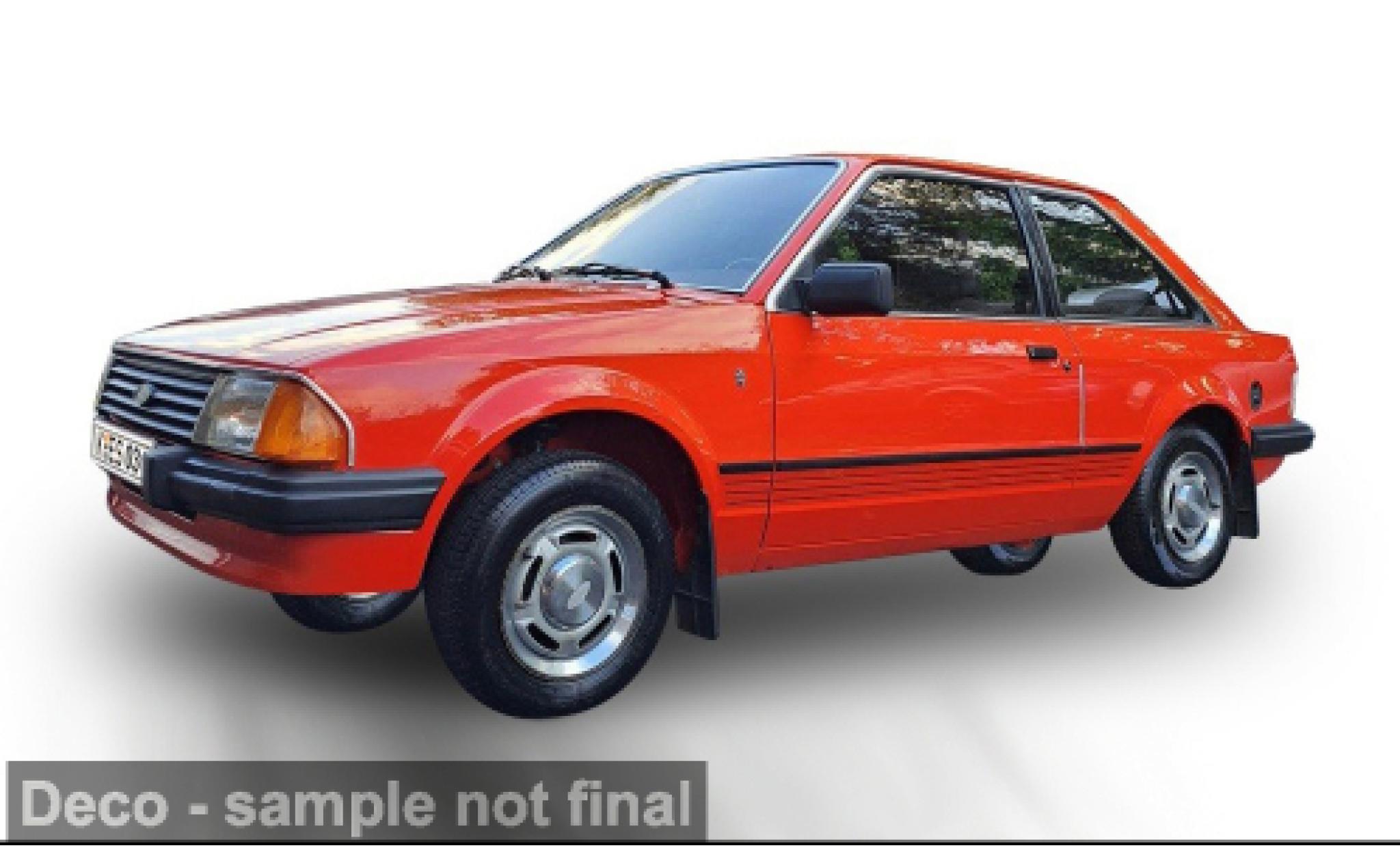 Ford Escort 1/18 Sun Star Mark III Ghia rood 1983 1:18 modelauto