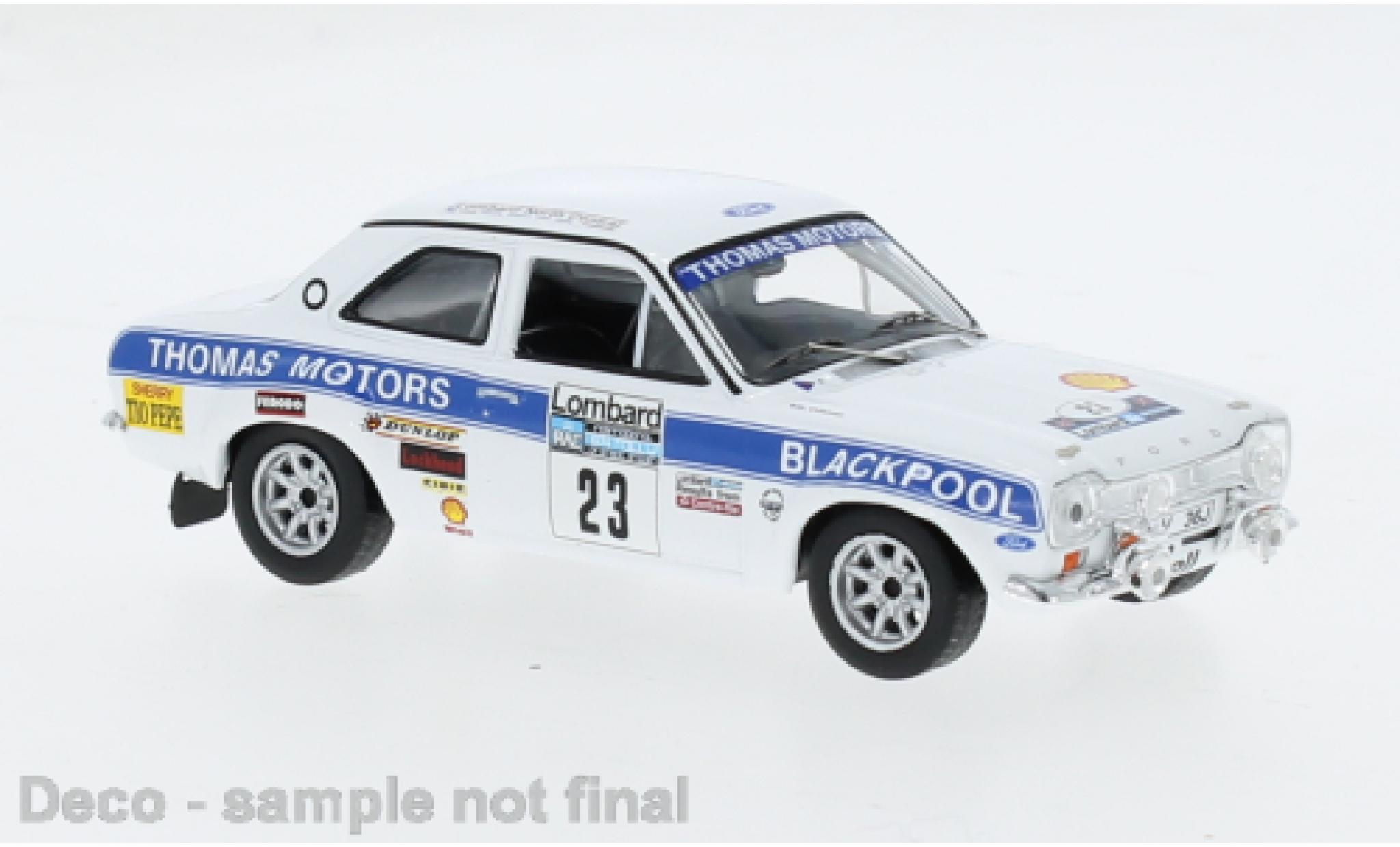 Ford Escort 1/43 IXO MK I RS #23 1:43 modelauto