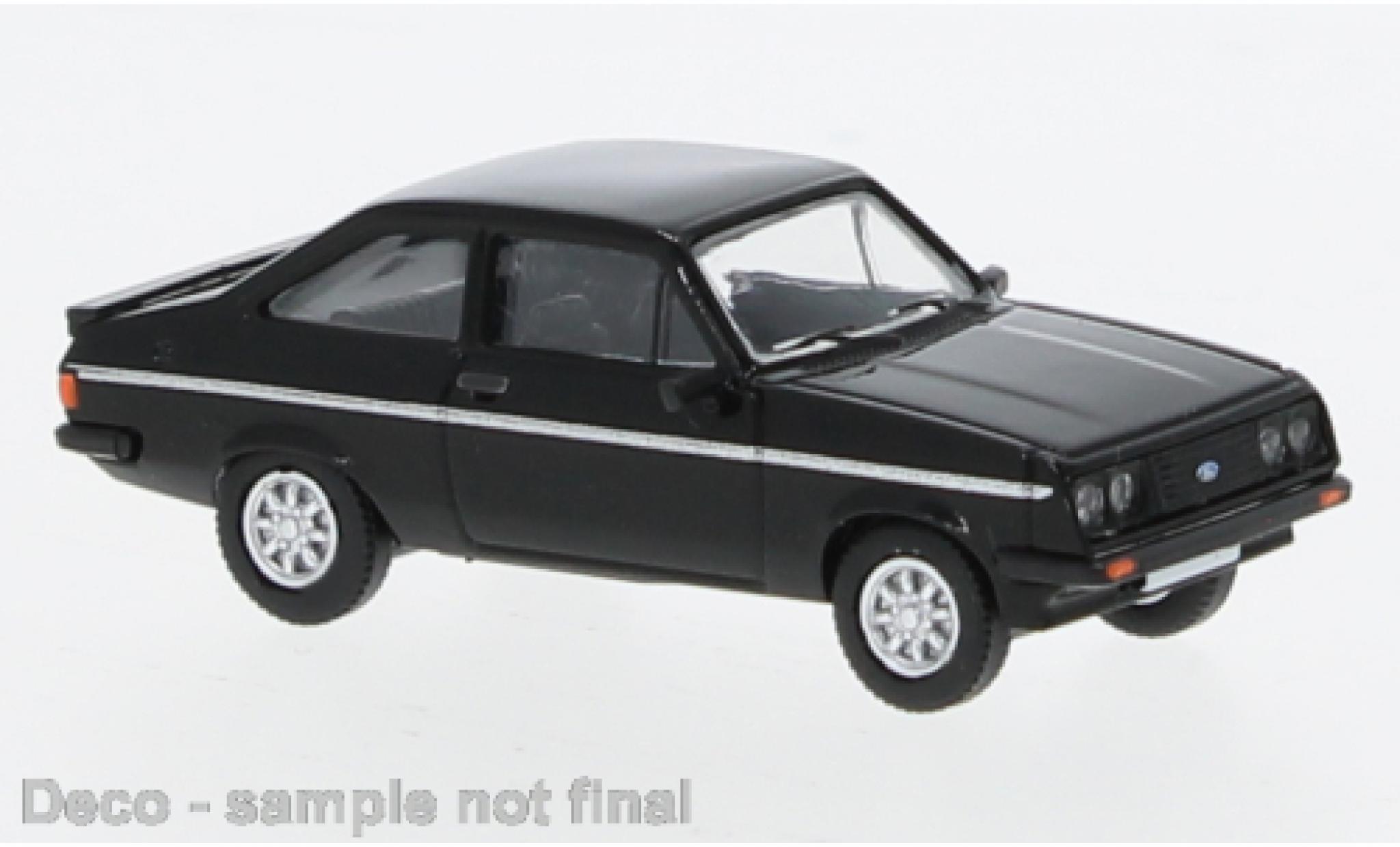 Ford Escort 1/87 PCX87 MK II R zwart 1:87 modelauto