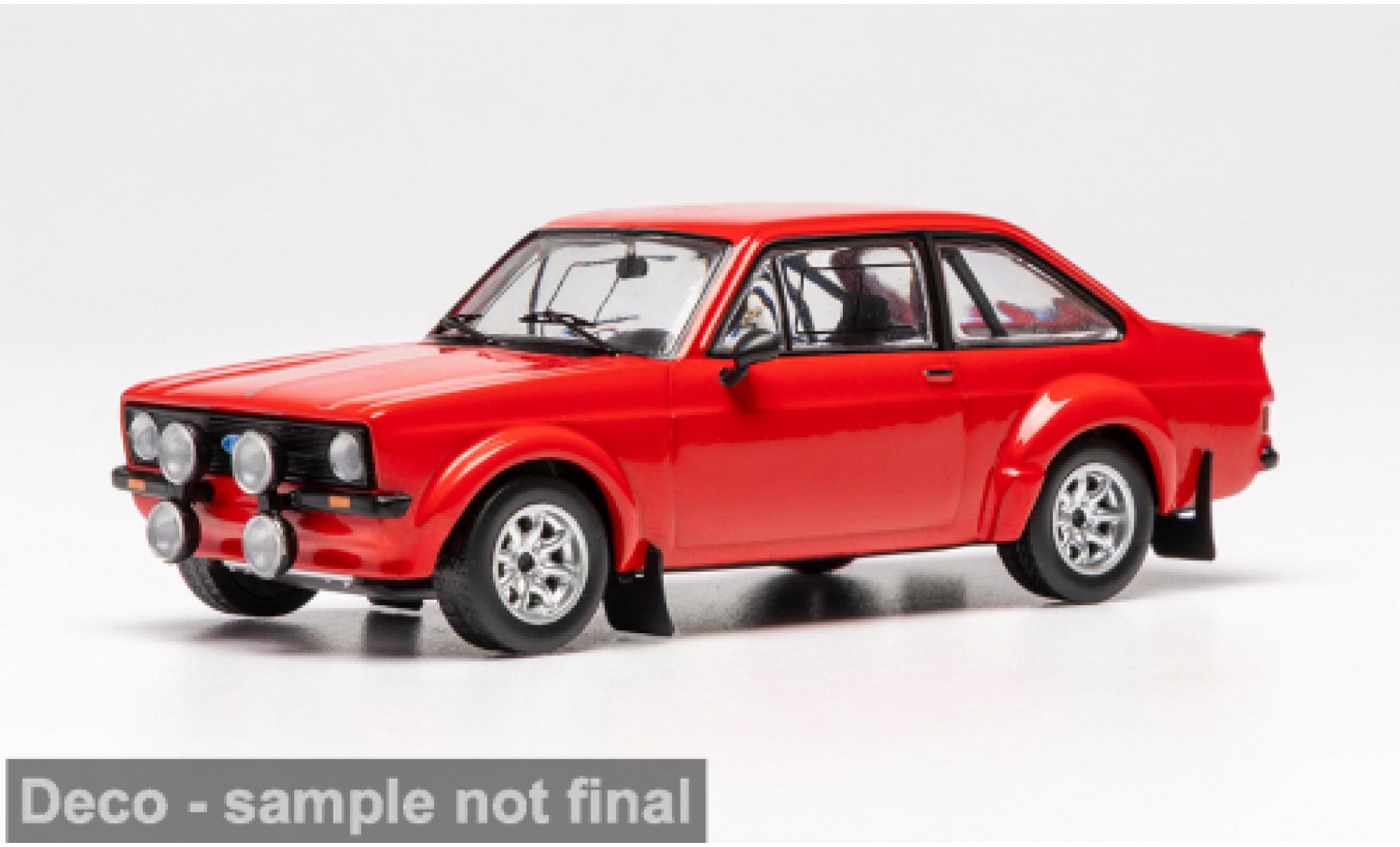 Ford Escort 1/43 IXO MK II RS 1800 rood 1980 1:43 modelauto