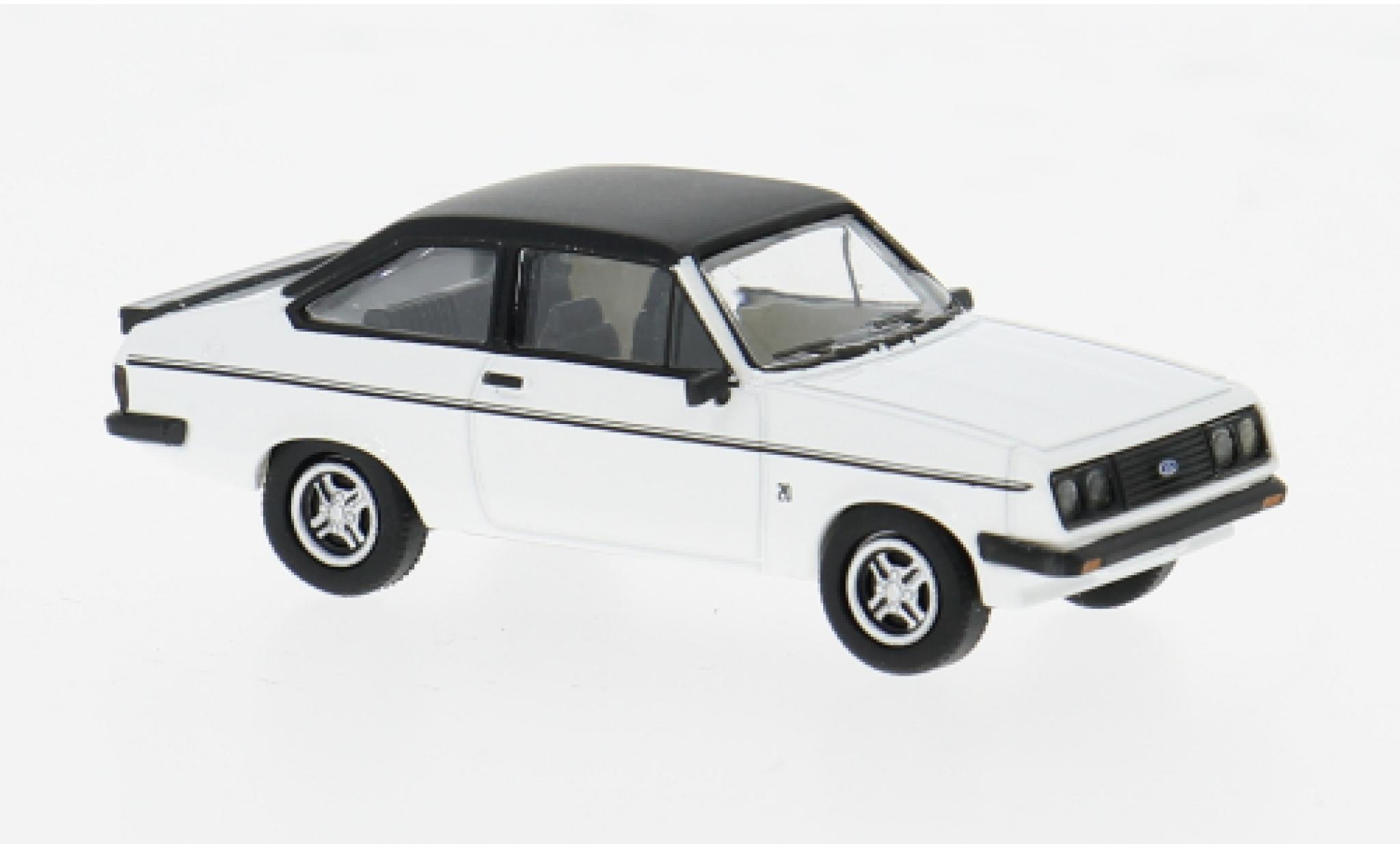 Ford Escort 1/87 PCX87 MK II RS 2000 wit/zwart 1977 1:87 modelauto