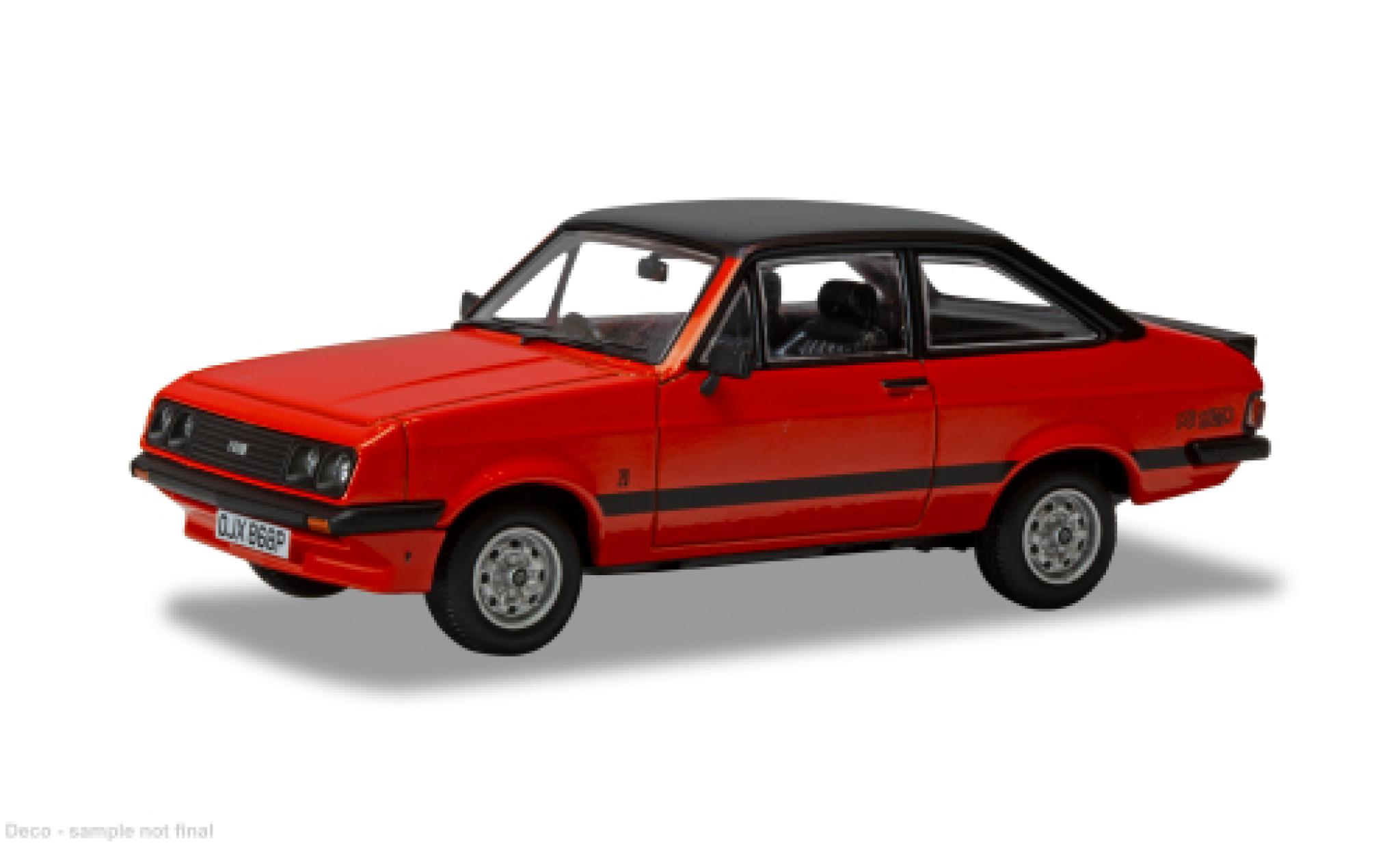 Ford Escort 1/43 Vanguards MK2 RS 2000 rood/zwart 1:43 modelauto