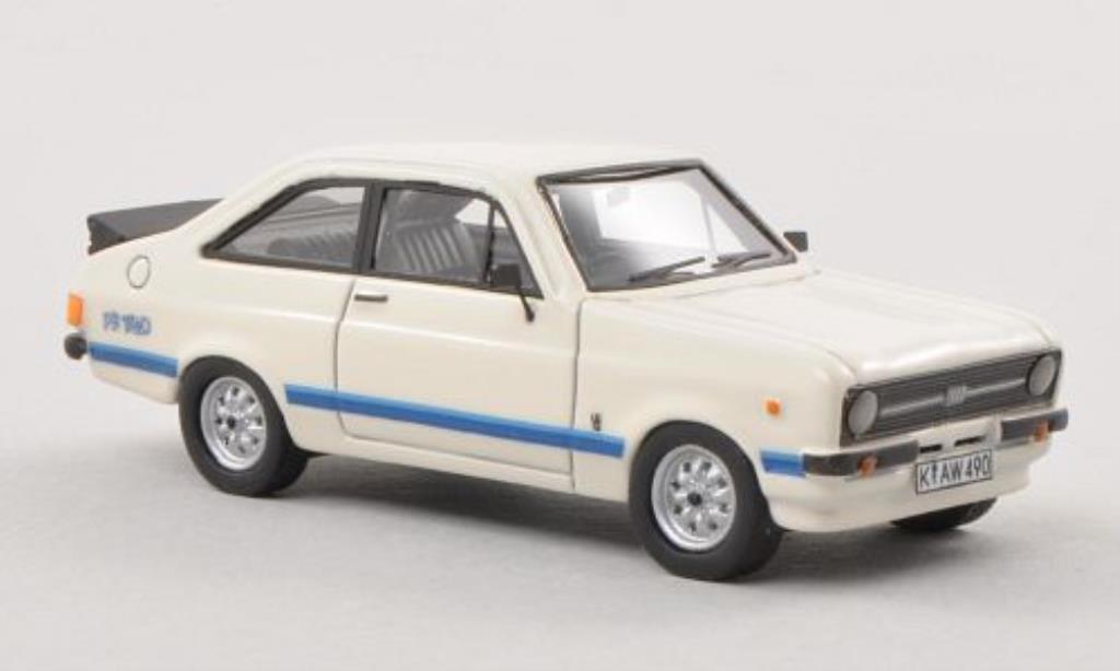 Ford Escort 1/87 Neo MkII 1800 wit RHD 1976 modelauto