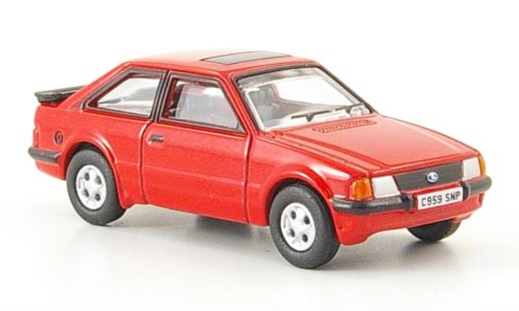 Ford Escort 1/76 Oxford MkIII XR3i rood 1982 modelauto