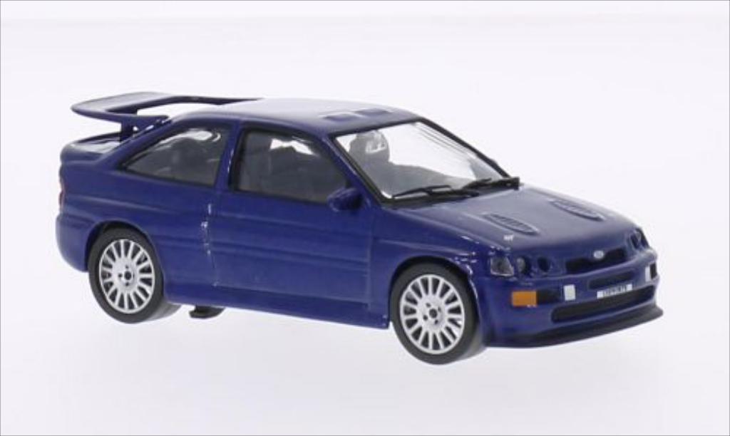 Ford Escort 1/43 WhiteBox Cosworth metallic blauw 1992 modelauto
