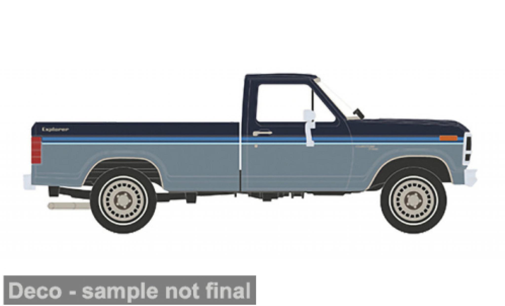 Ford F-1 1/64 IXO America 50 Custom blauw/blauw 1981 1:64 modelauto