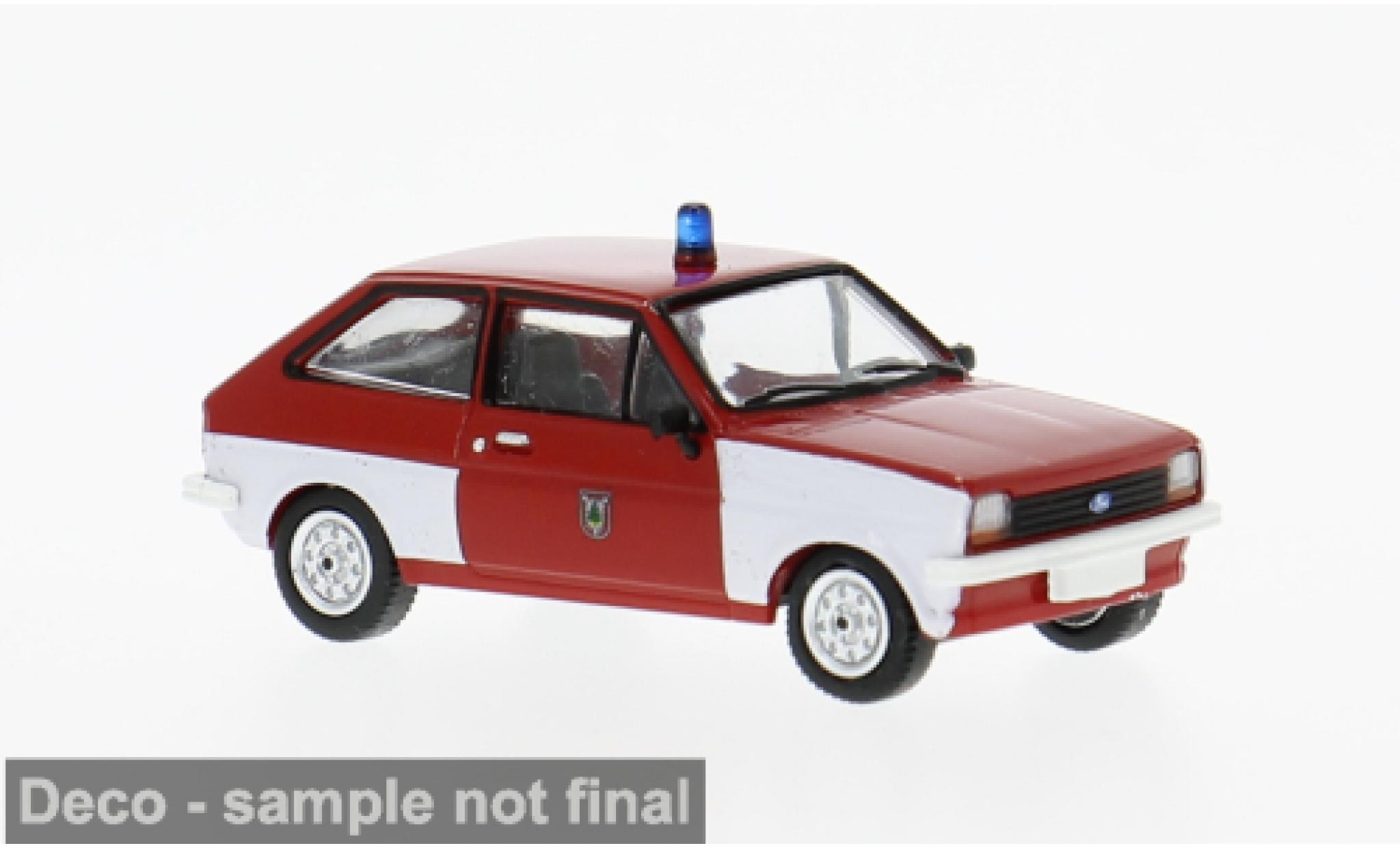 Ford Fiesta 1/87 PCX87 MK I 1976 Brandweer Pinneberg 1:87 modelauto
