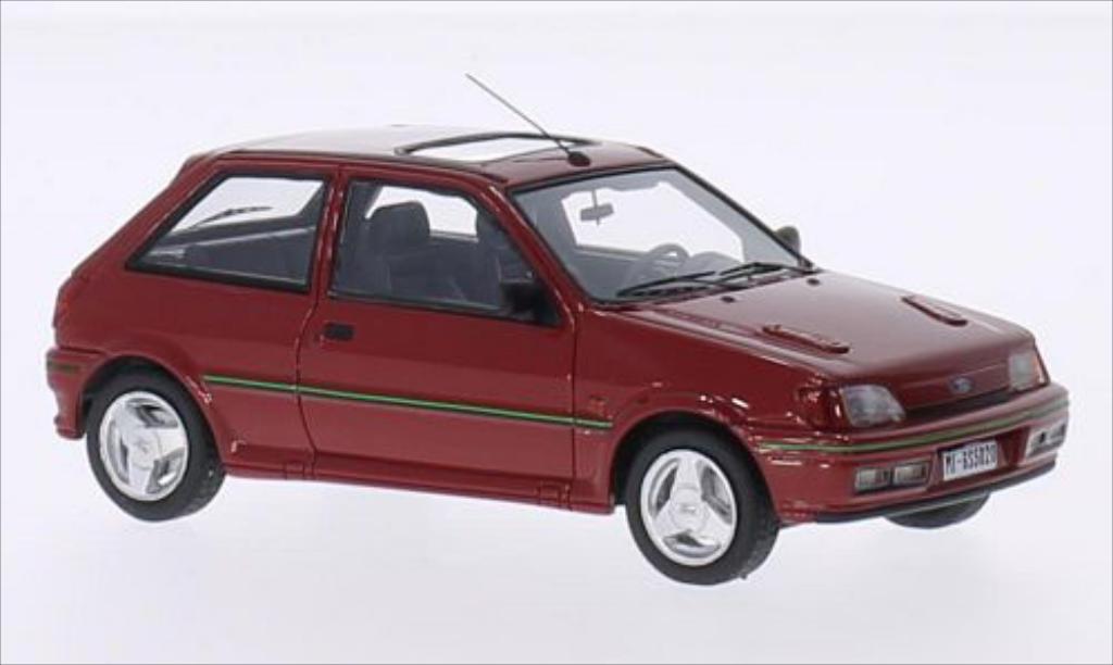 Ford Fiesta 1/43 Kess Turbo MKIII rood 1989 modelauto