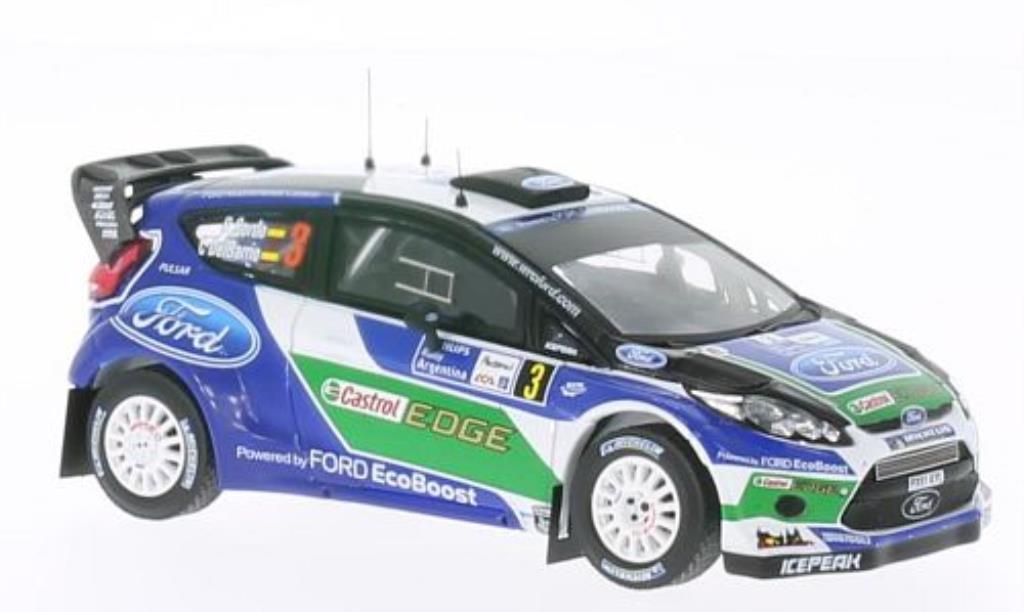 Ford Fiesta 1/43 IXO WRC No.3 Castrol Rally Zilverinien 2012 /C.D modelauto