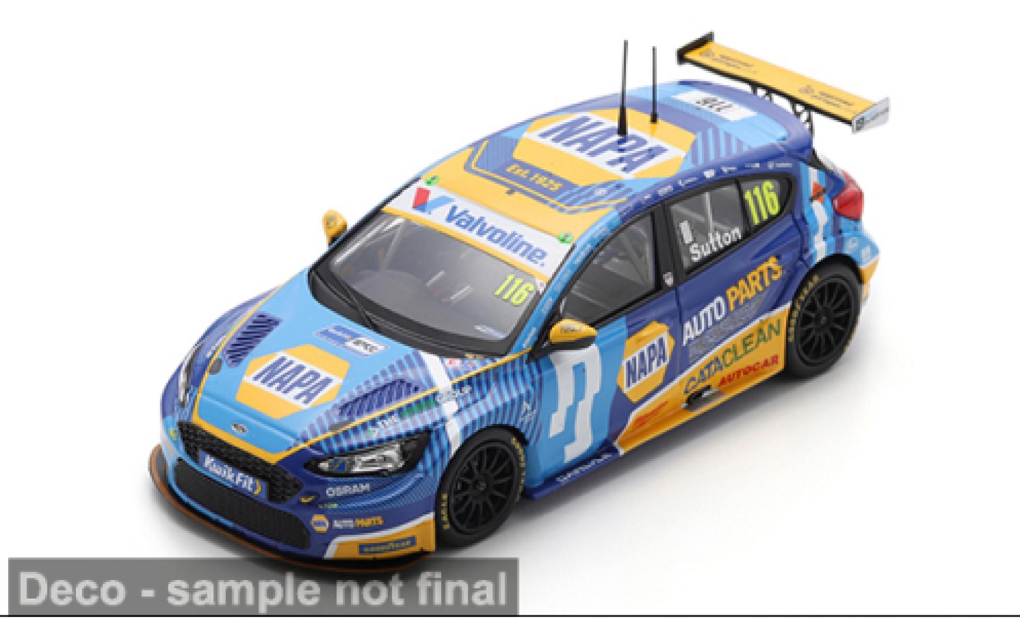 Ford Focus 1/43 Spark BTCC 2025 #116 A.Sutton 1:43 modelauto
