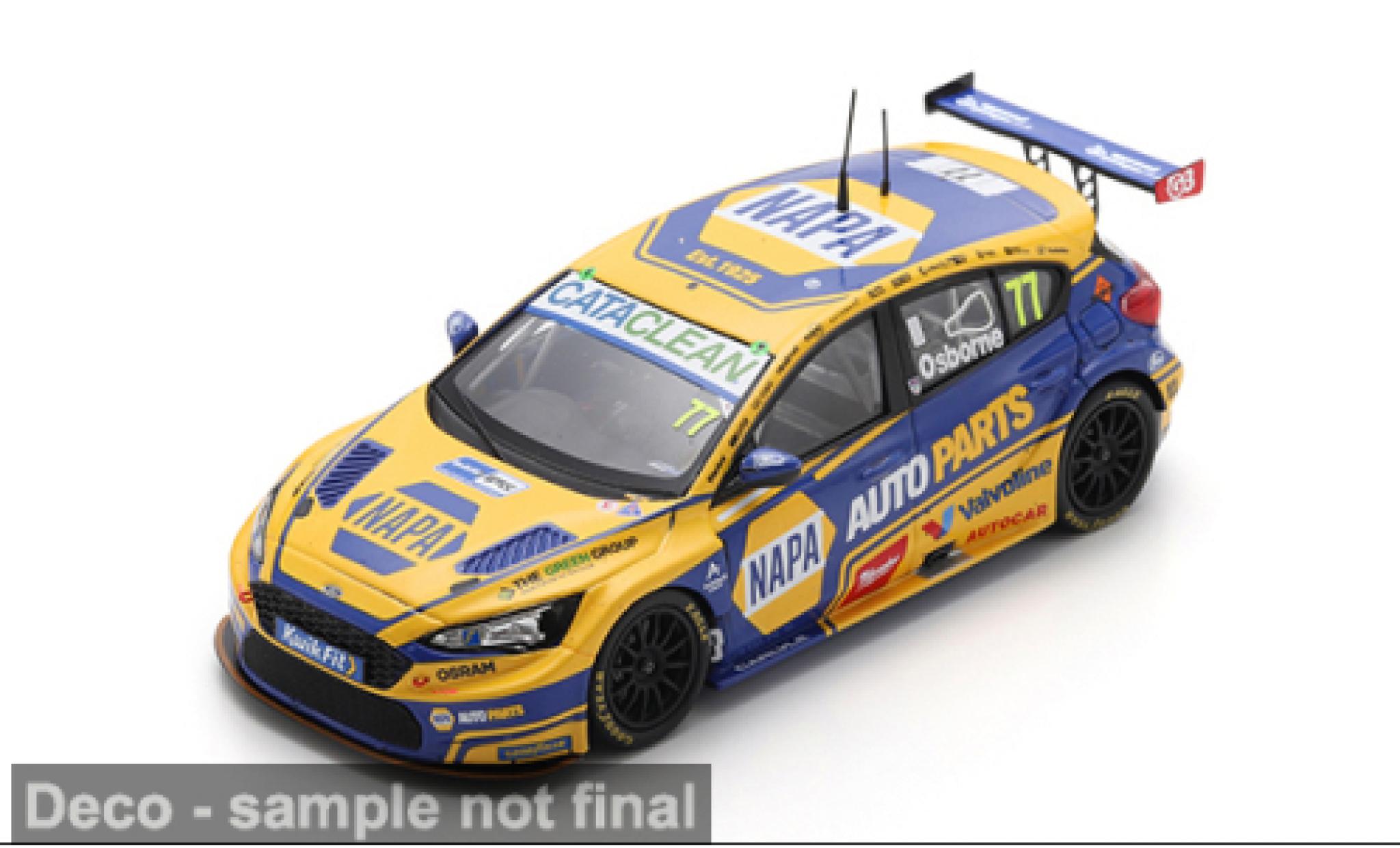 Ford Focus 1/43 Spark BTCC 2025 #77 S.Osborne 1:43 modelauto