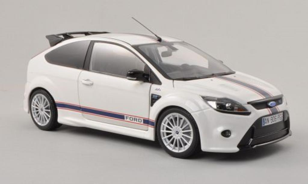 Ford Focus RS 1/18 Minichamps RS Le Mans Classic Edition wit/blauw 2010 modelauto