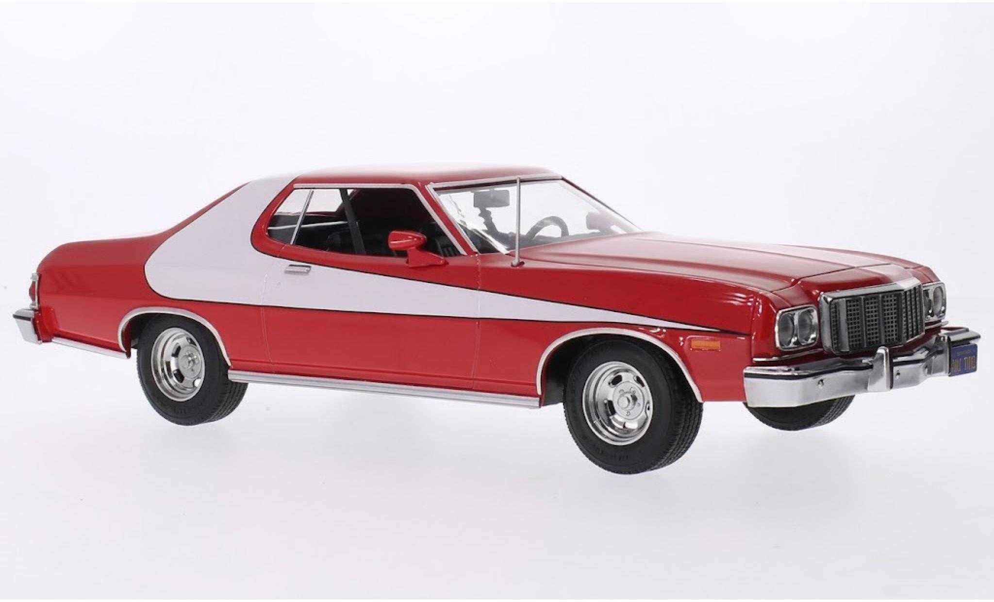 Ford Gran Torino 1/18 MCG rood/wit 1975 1:18 modelauto