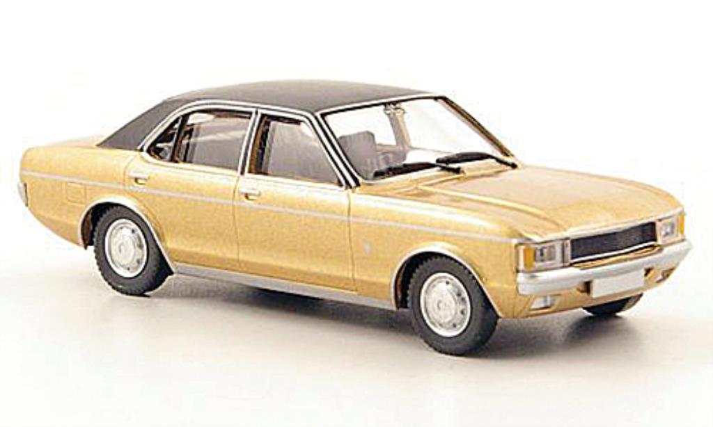Ford Granada 1/87 Wiking MKI gold/zwart modelauto