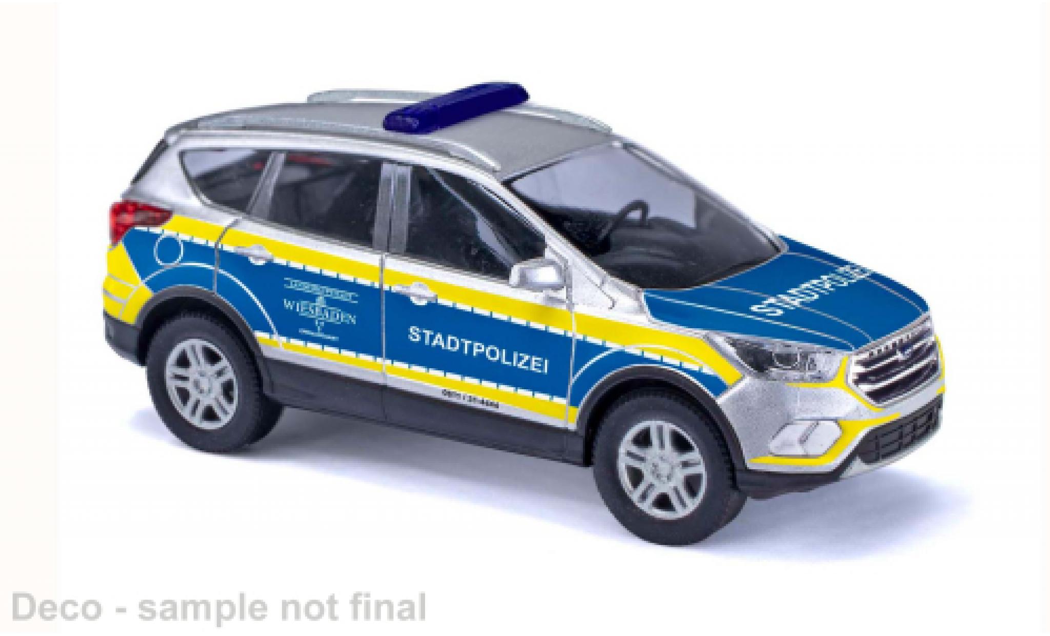Ford Kuga 1/87 Busch 2017 Stadtpolizei Wiesbaden 1:87 modelauto