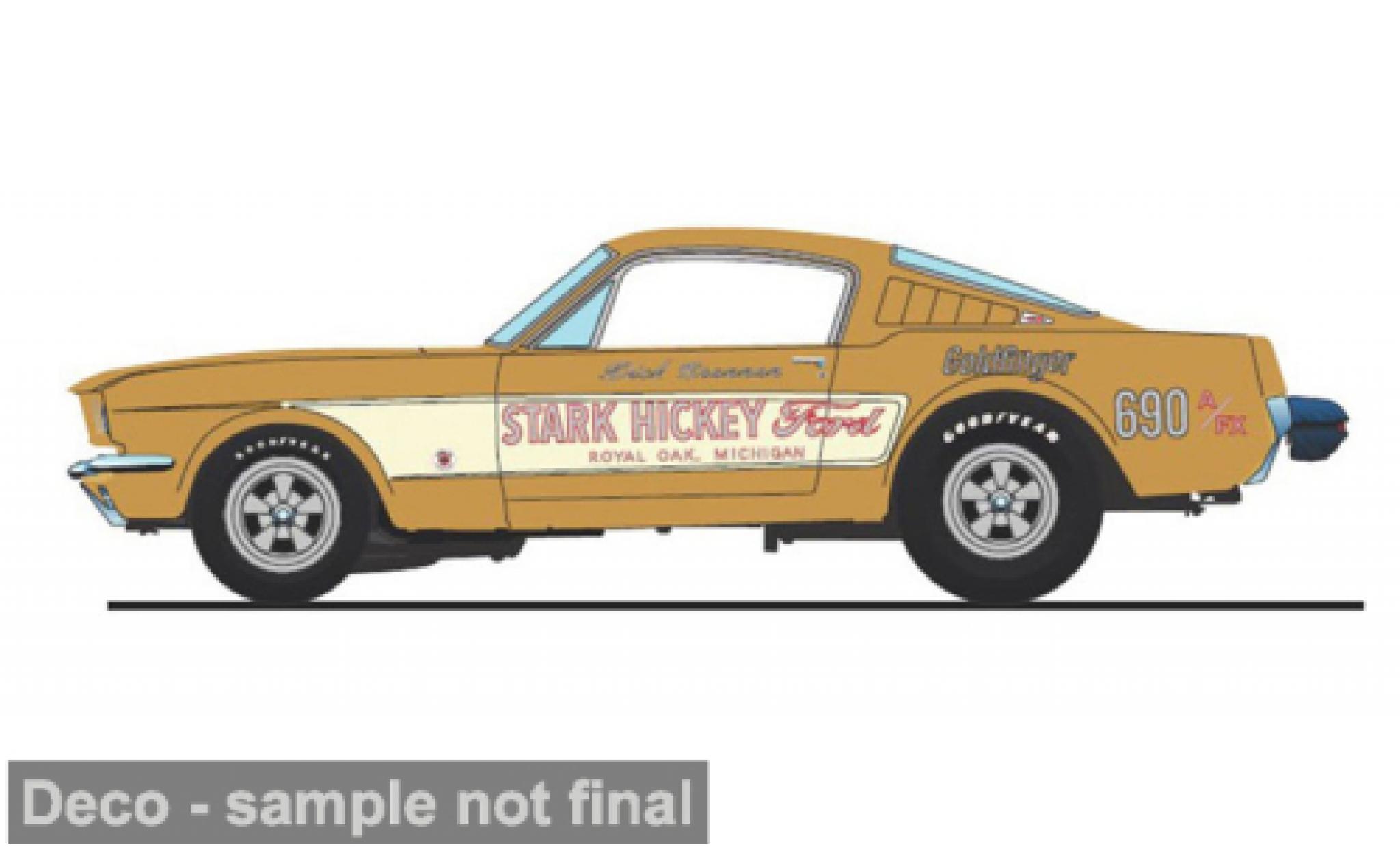 Ford Mustang 1/18 ACME A/FX gold 1965 1:18 modelauto