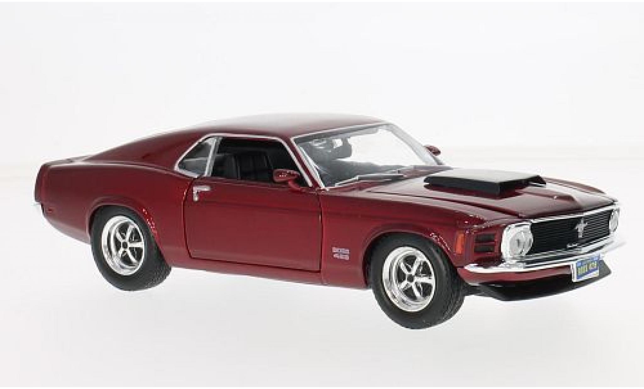 Ford Mustang 1/24 Motormax Boss 4 rood 1:24 modelauto