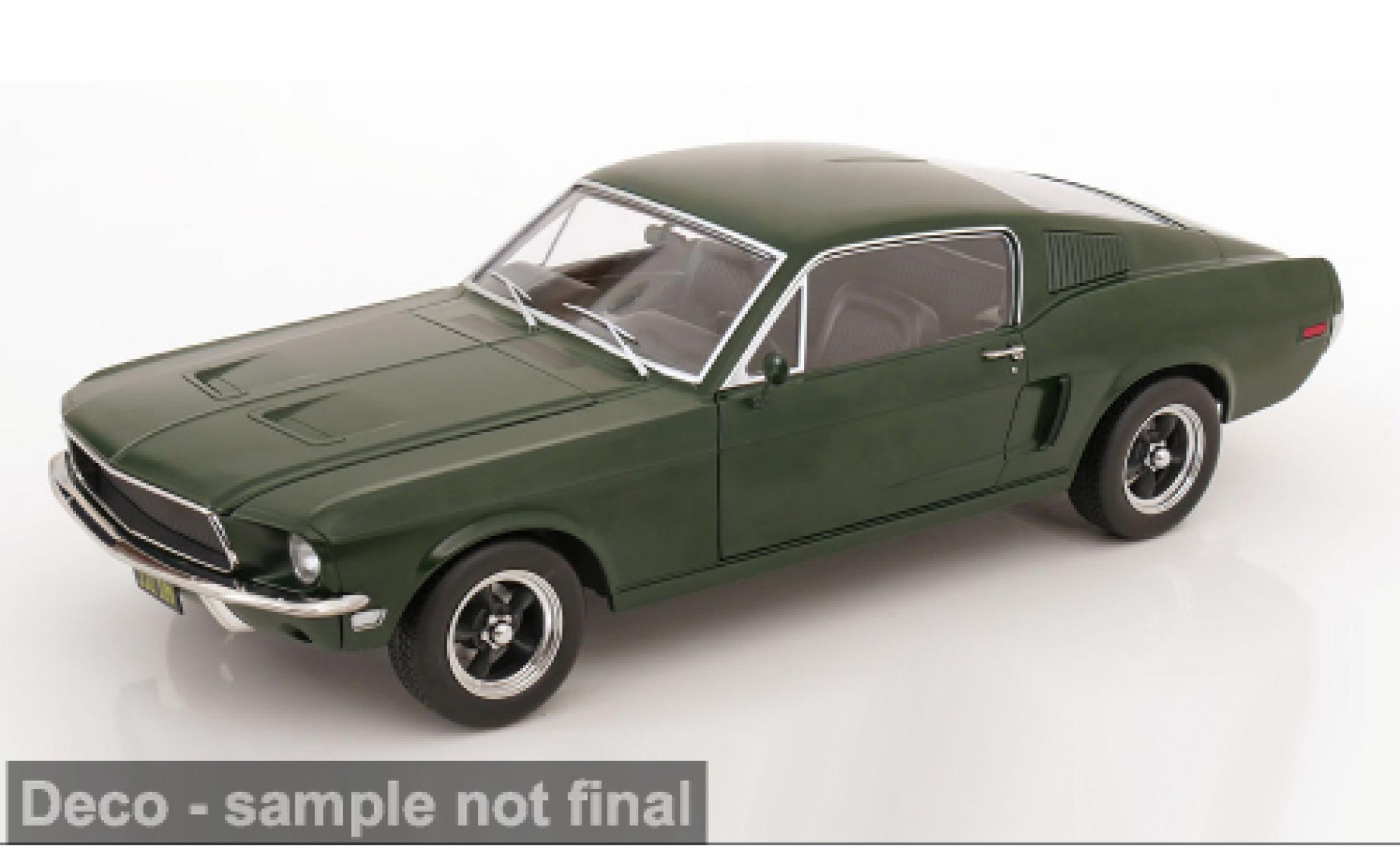 Ford Mustang 1/12 KK Scale GT Fastback groen 1968 1:12 modelauto