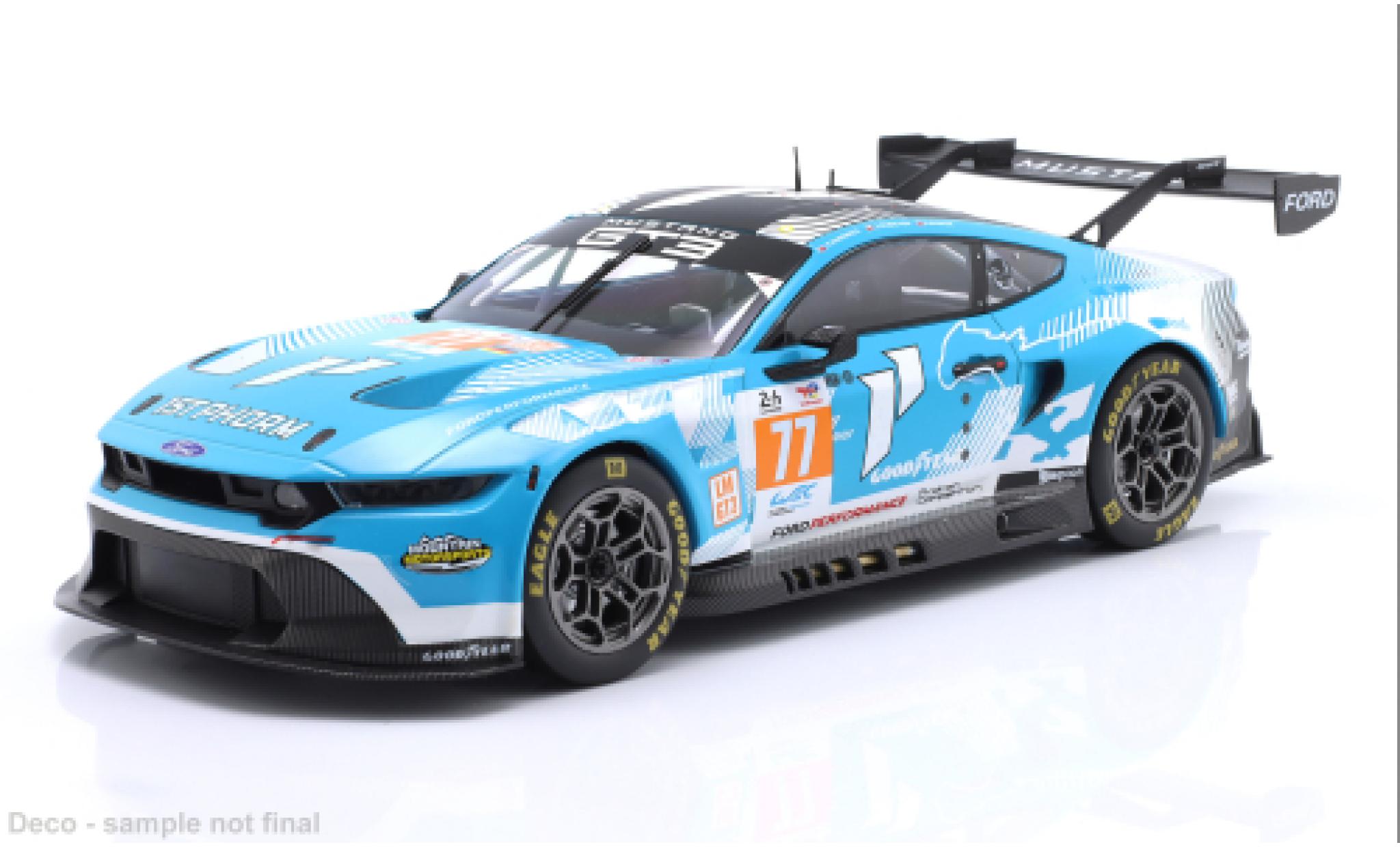 Ford Mustang 1/18 IXO GT3 24h Daytona 2024 Porsche Penske Motorsport #77 B.Barker/R.Hardwick 1:18 modelauto