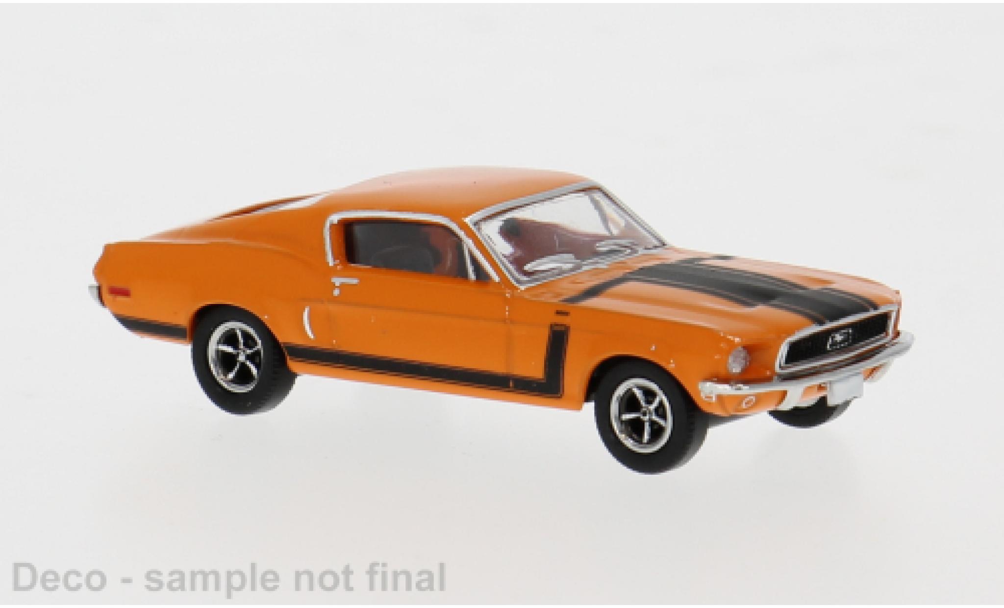 Ford Mustang 1/87 Brekina oranje 1968 1:87 modelauto