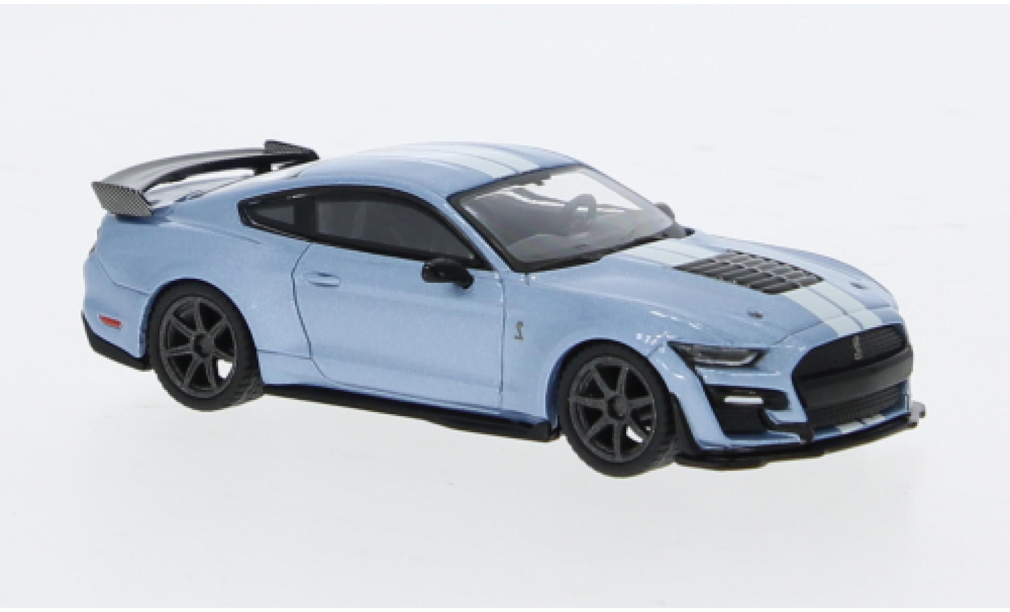 Ford Mustang 1/64 Mini GT Shelby blauw 1:64 modelauto