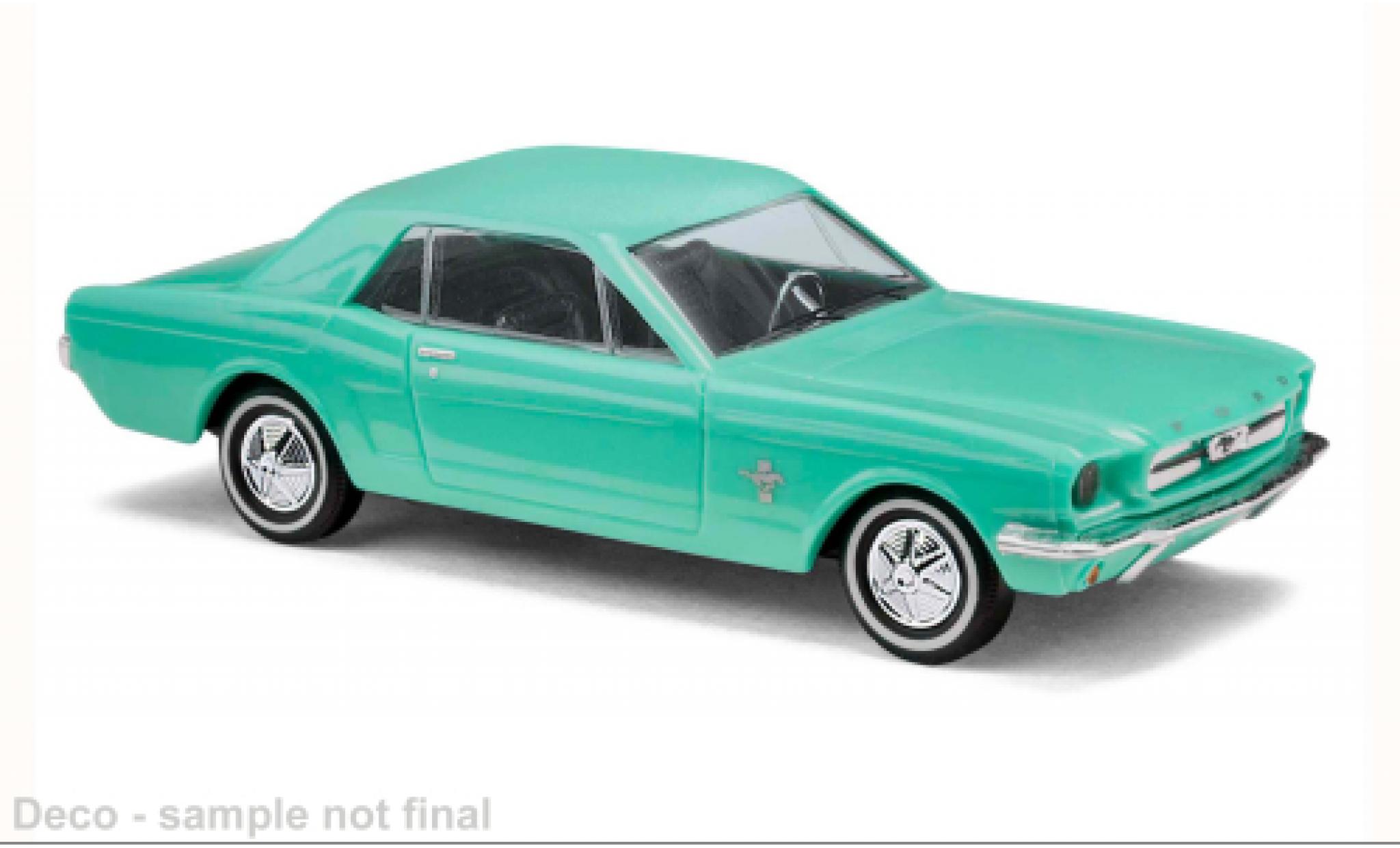 Ford Mustang 1/87 Busch turquoise 1964 1:87 modelauto