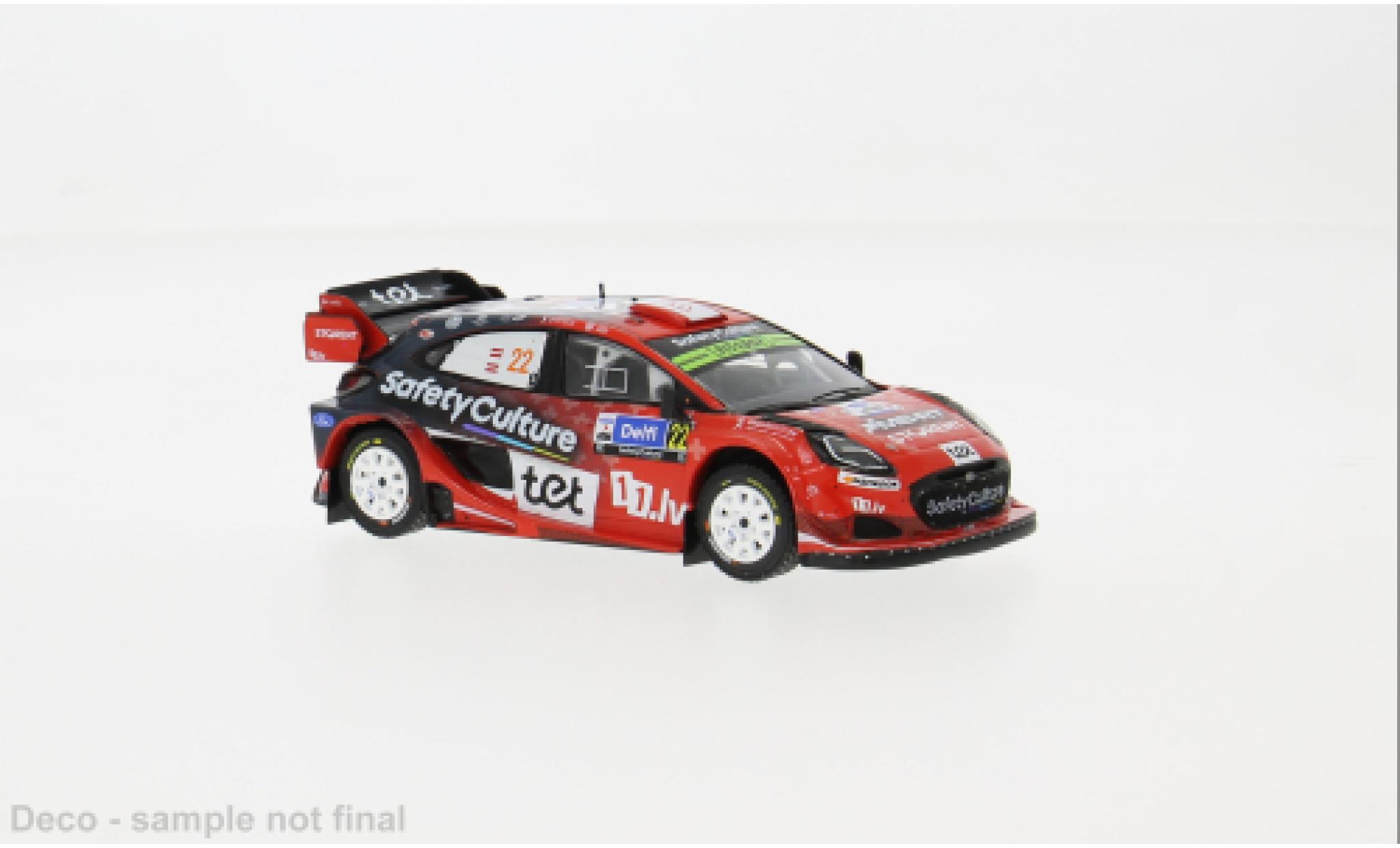 Ford Puma 1/43 IXO Rally1 Rally Estonia 2025 #22 M.Sesks/R.Francis 1:43 modelauto